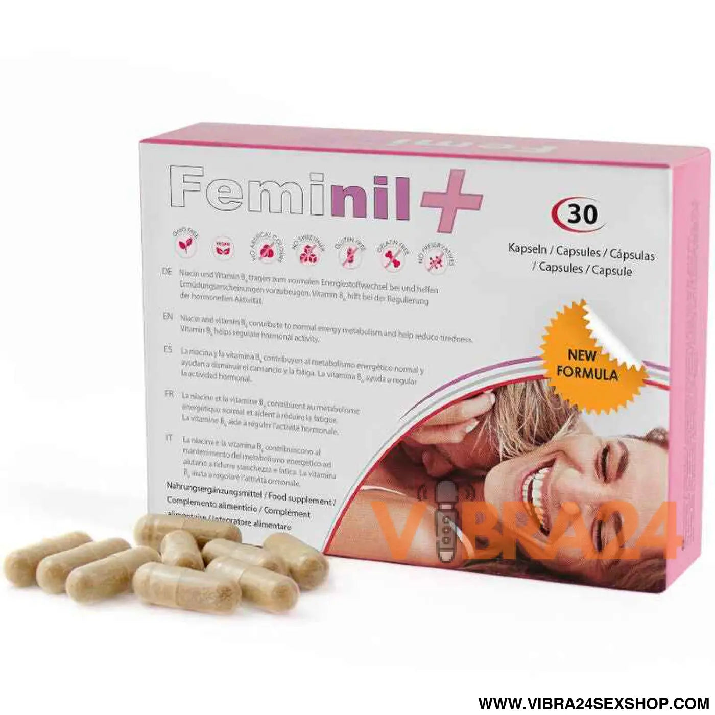 500 COSMETICS - FEMINIL+ MELHORIA DA LIBIDO SEXUAL FEMININA - 30 CÁPSULAS