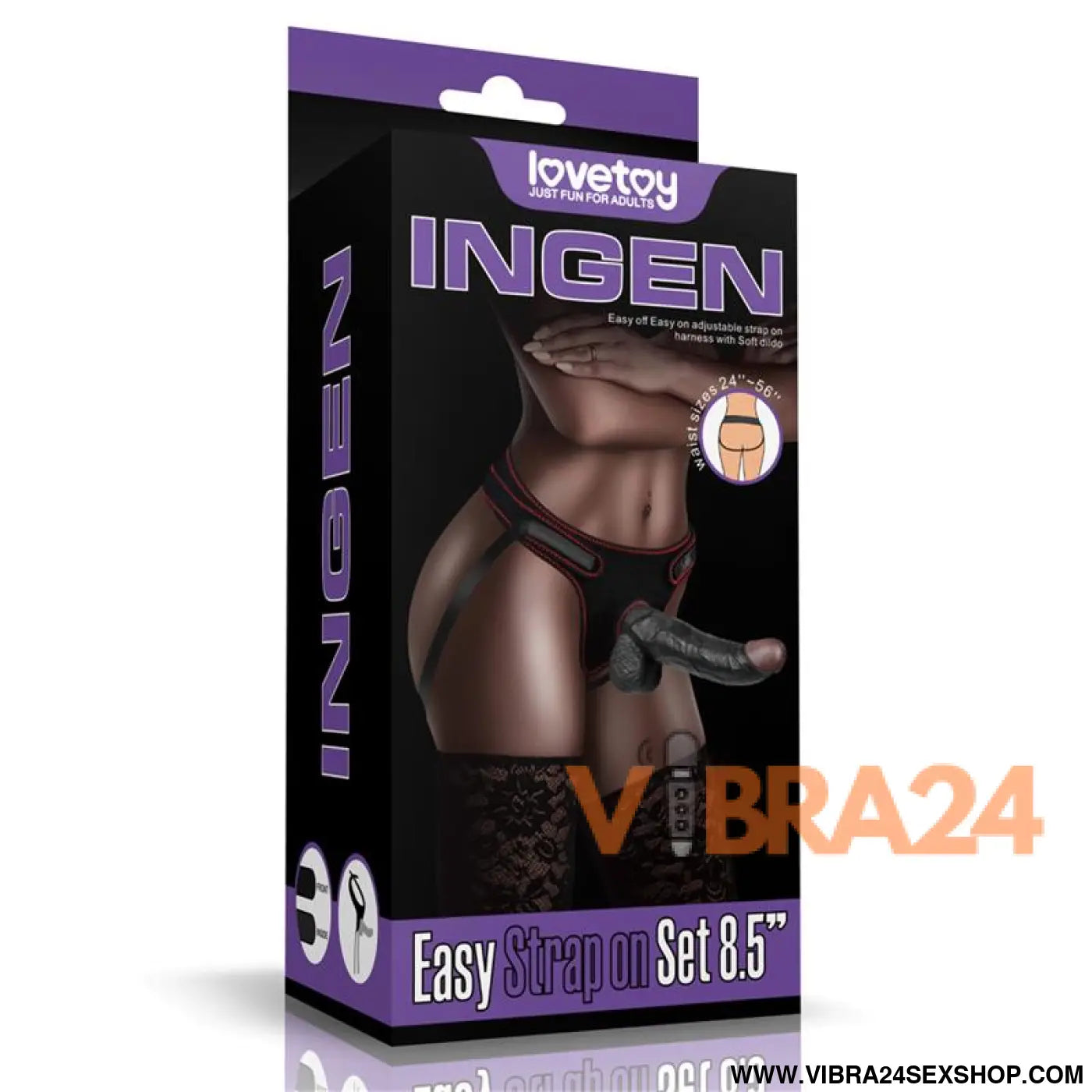 Adjustable Strap On with Dildo 8.5