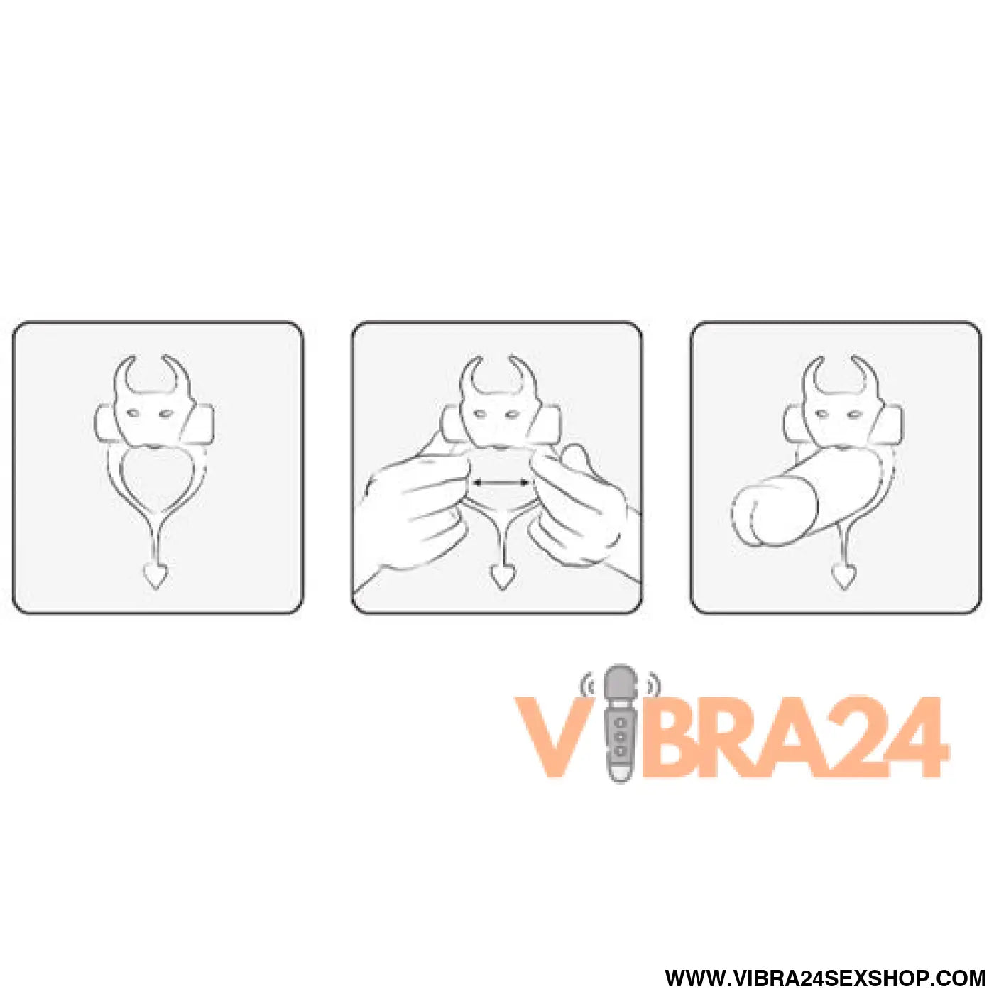 ADRIEN LASTIC - Anel Vibrador Vermelho Devol Cockring - VIBRA24 SEXSHOP