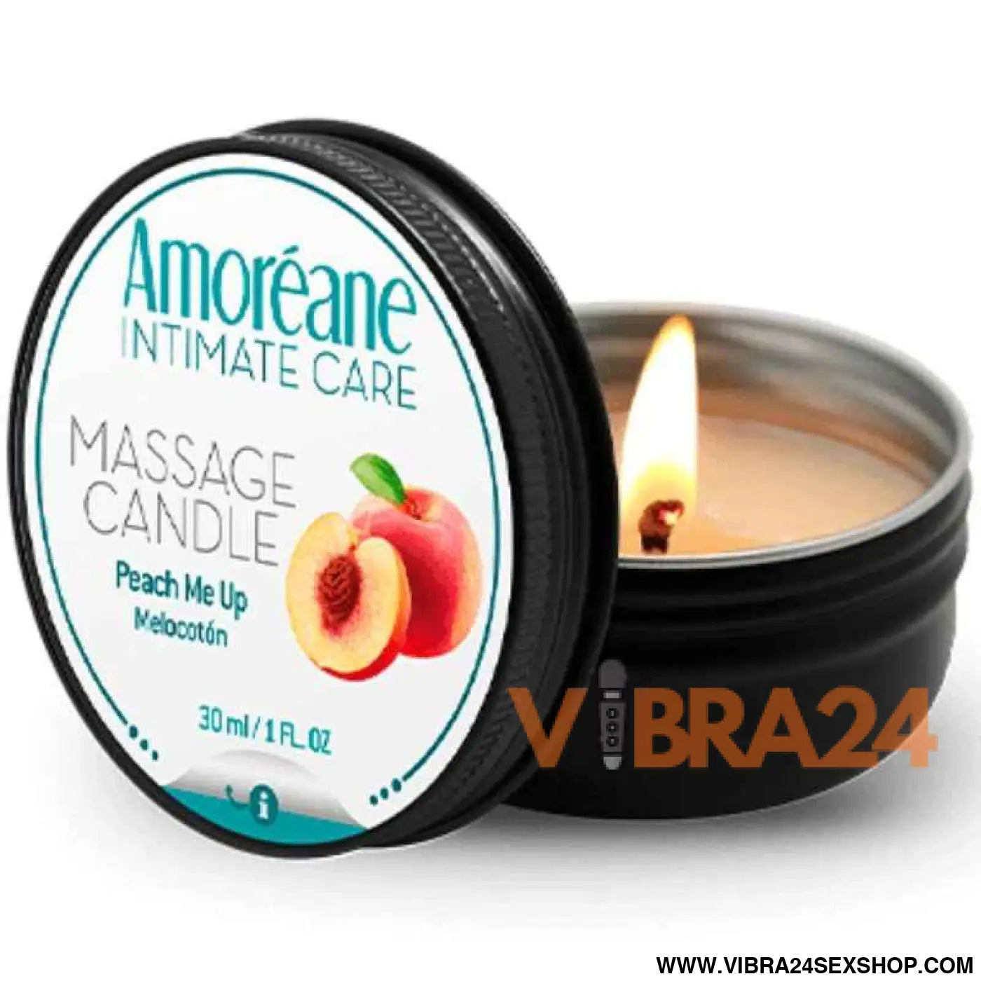 AMOREANE - VELA DE MASSAGEM PÊSSEGO 30 ML