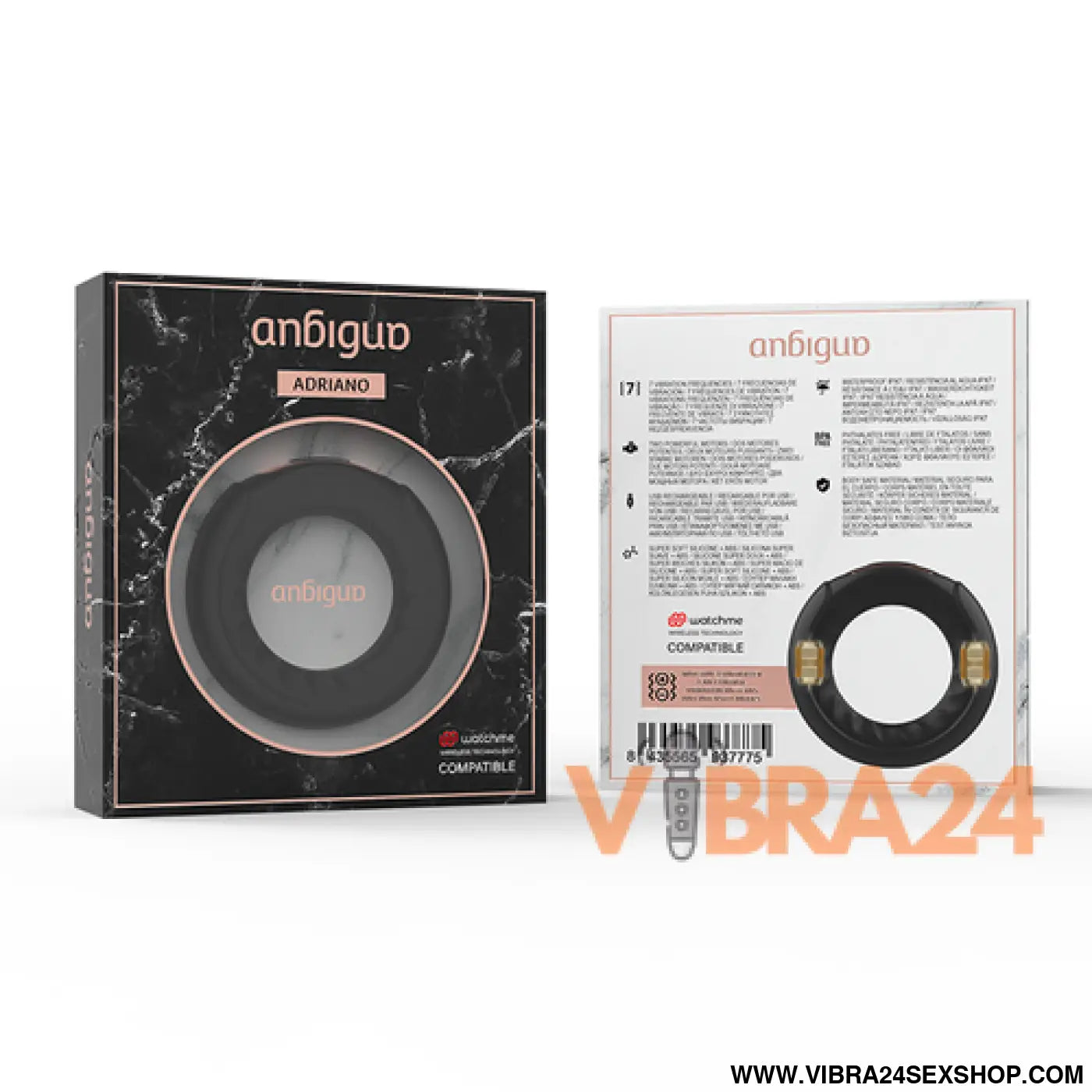 AMBIGUOUS - Adriano Vibrating Ring Remote Control WatchMe for Intense Pleasure