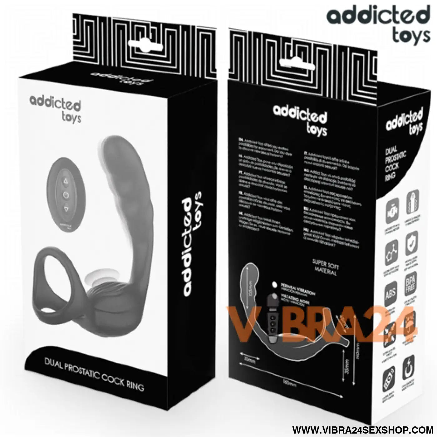 Anel Peniano para Próstata com Controle Remoto - Addicted Toys - VIBRA24 SEXSHOP