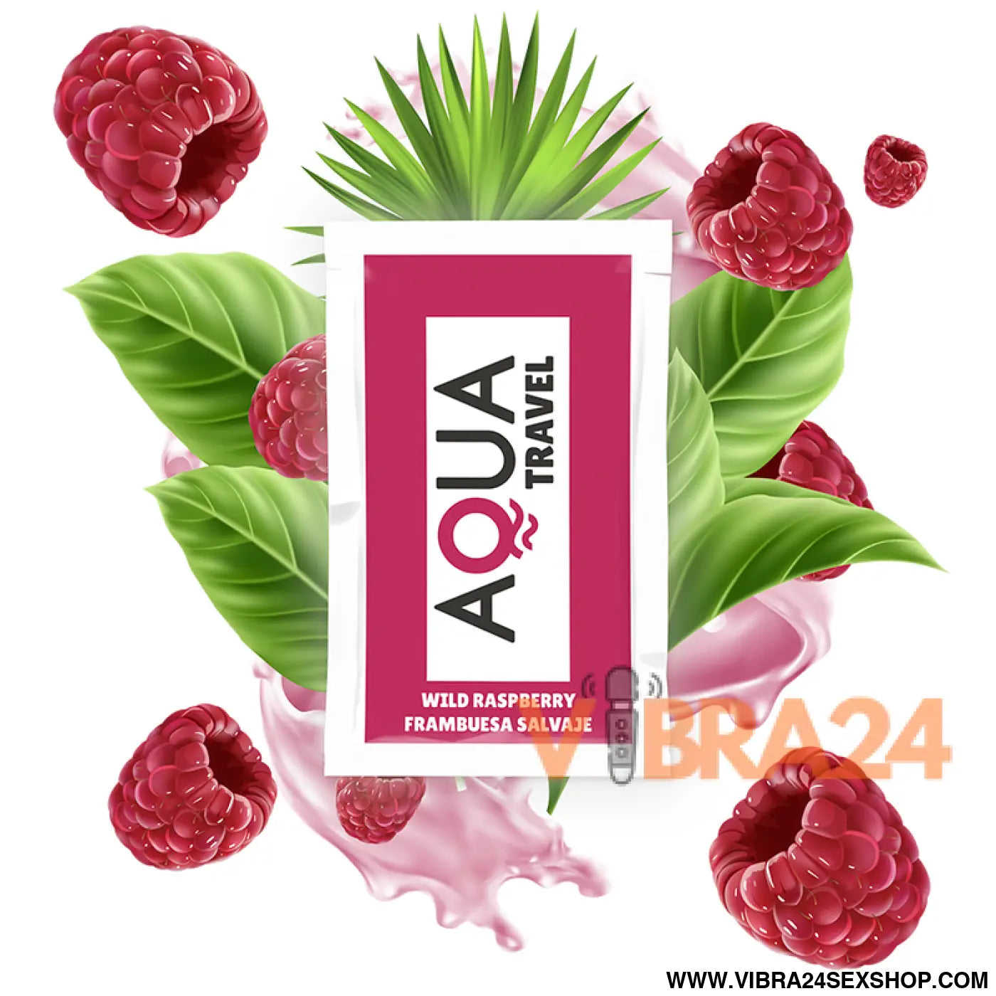 AQUA TRAVEL - WILD LUBRIFICANTE À BASE DE ÁGUA SABOR FRAMBOESA 6 ML