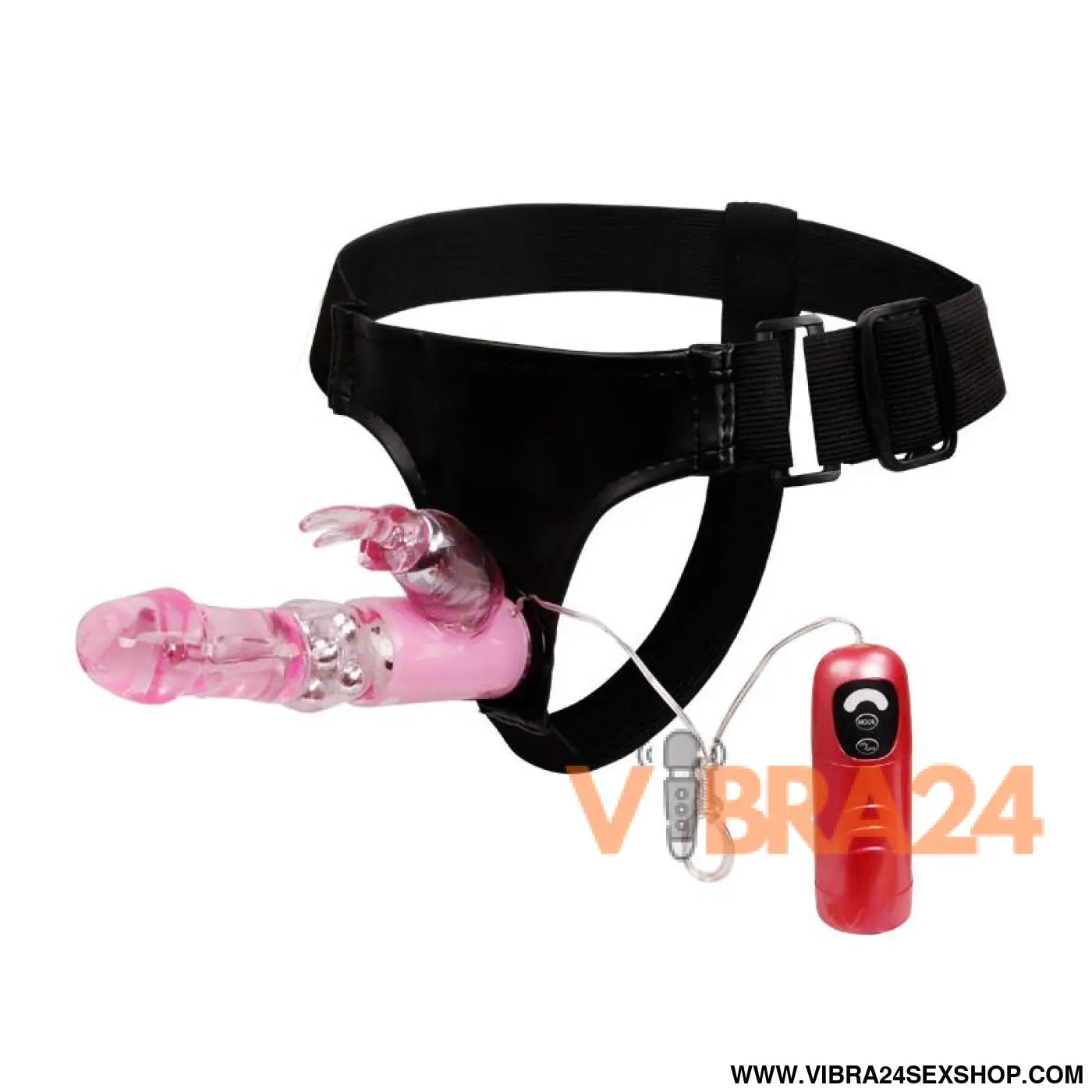 Baile Vibrating Strap-on with Dildo Pink 18 cm