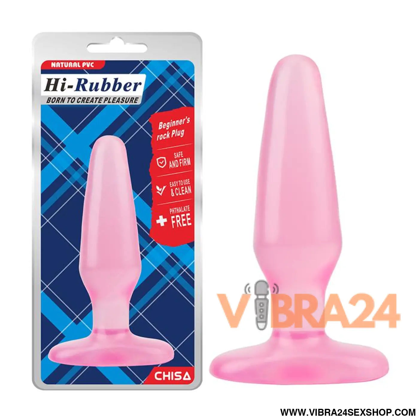 Beginners Rock Butt Plug Pink