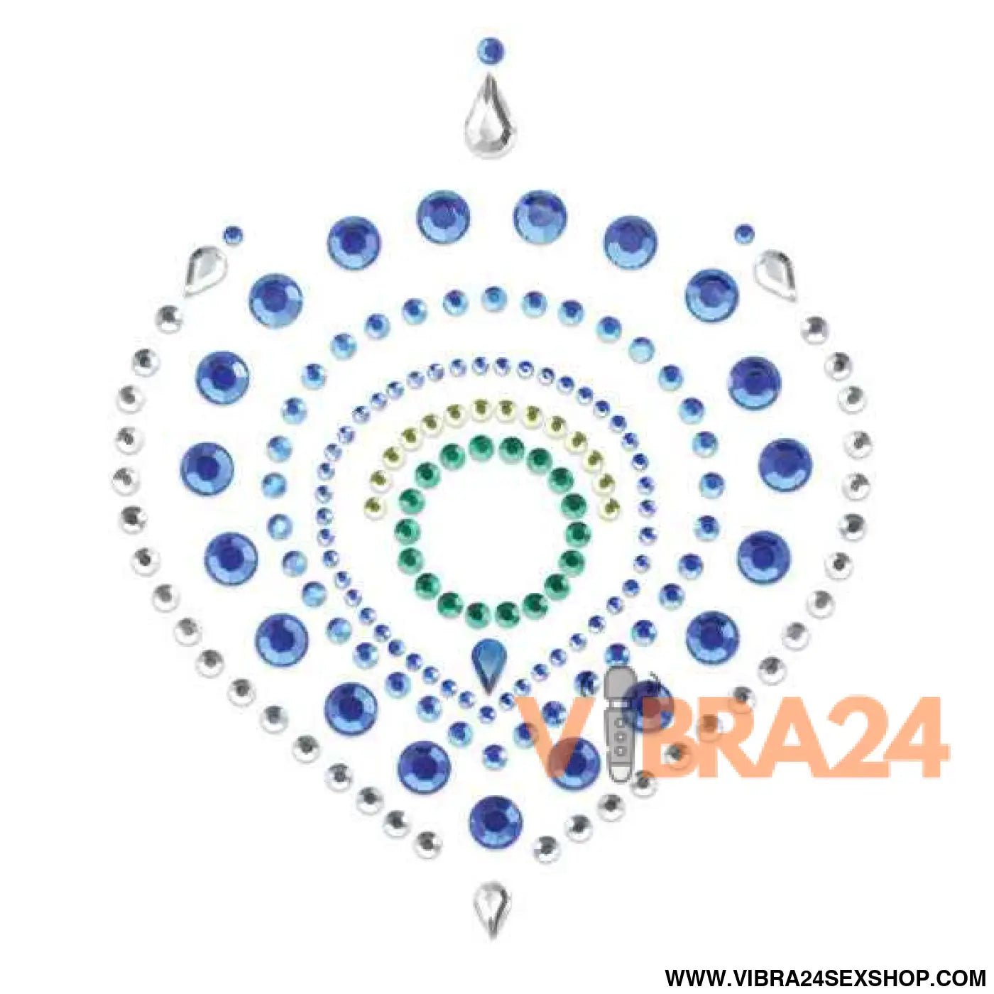 BIJOUX - INDISCRETS FLAMBOYANT AZUL E VERDE