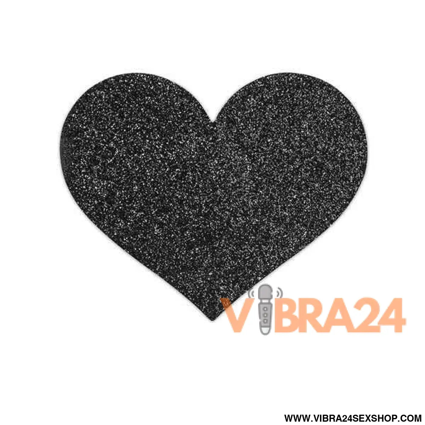 BIJOUX - INDISCRETS FLASH BLACK HEART NIPPLE CUTS