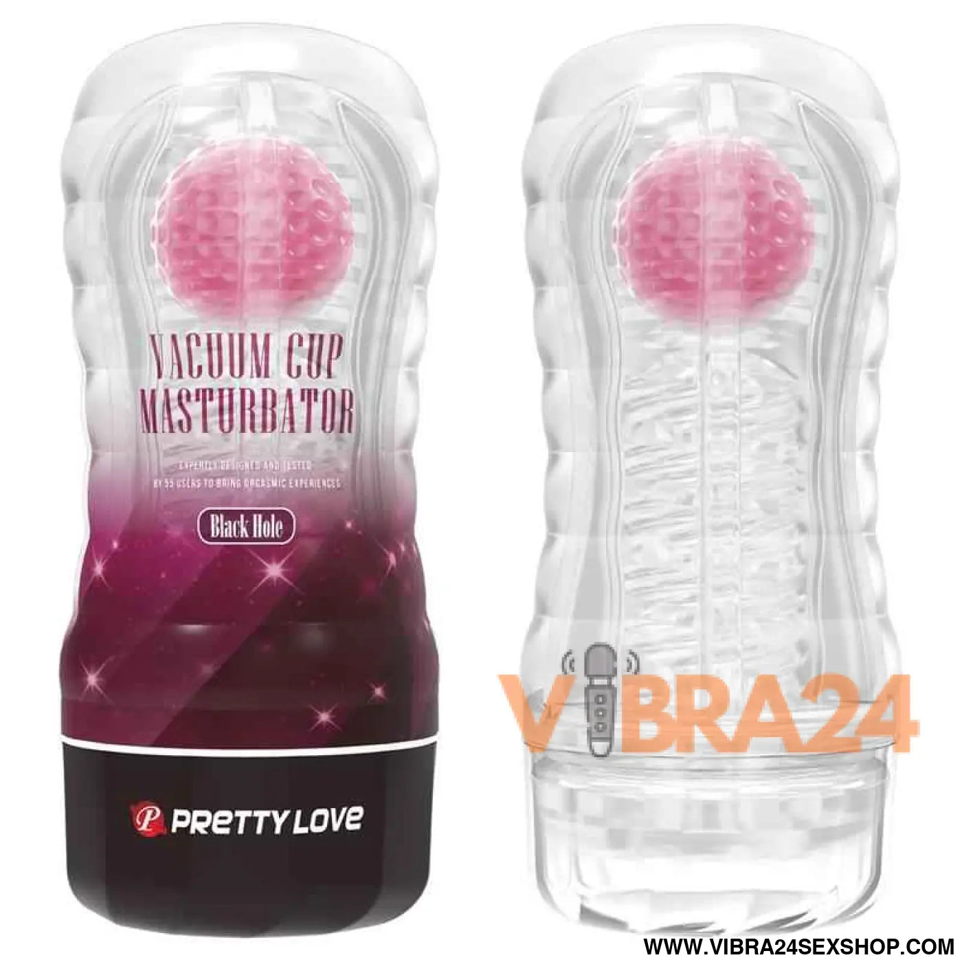 Black Hole Ball-Rolling Masturbator Cup Pink