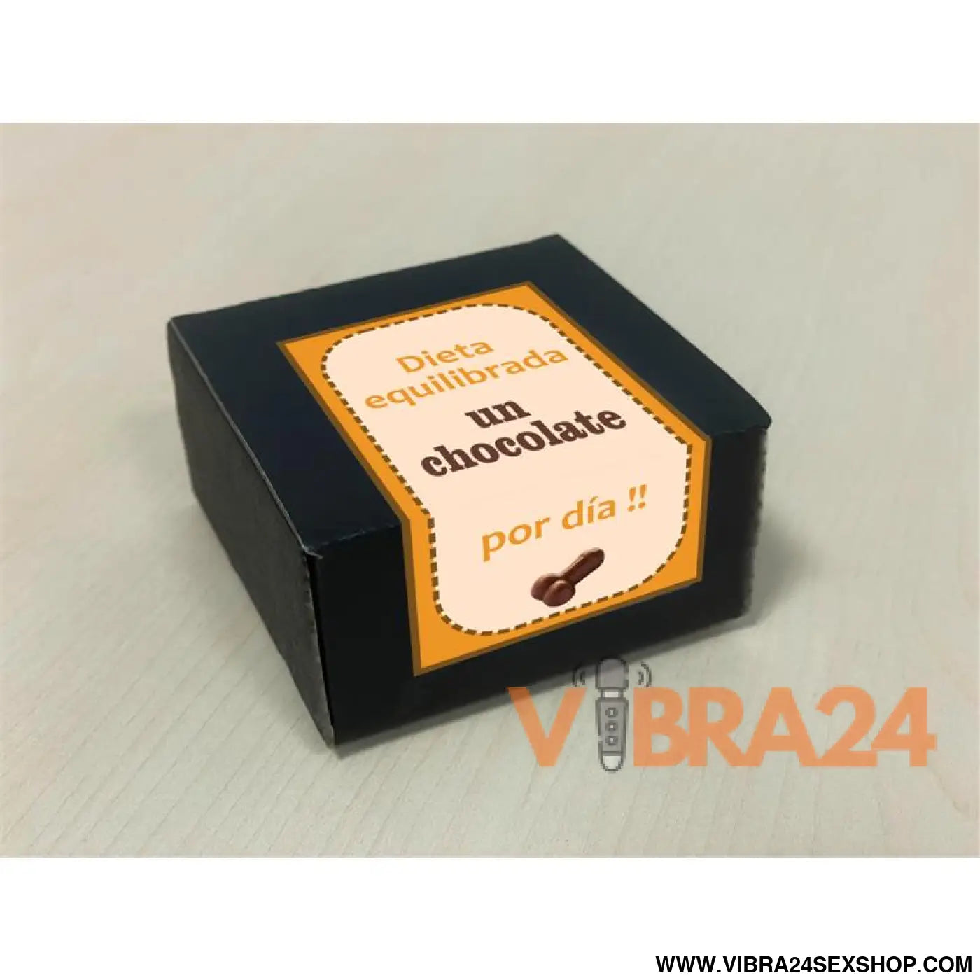 Box with 8 penis-shaped pure chocolates