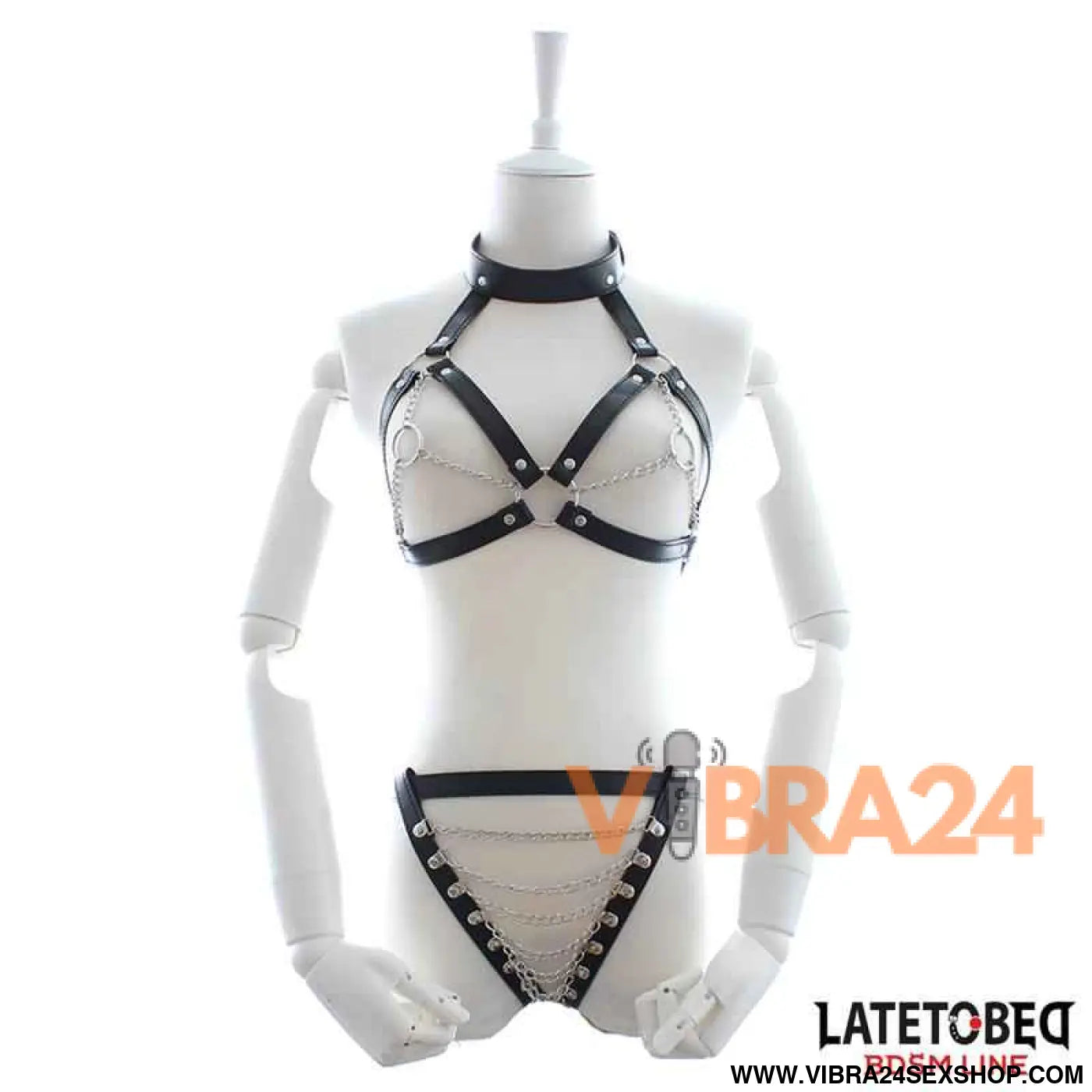 Bra and Panties Bondage Set with Chains