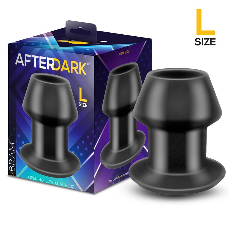 Bram Open Hollow Anal Plug Size L