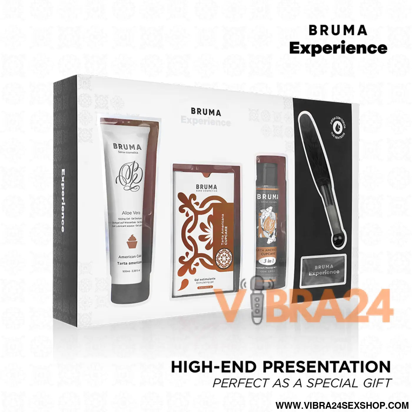 BRUMA XPERIENCE - KIT DE TENTAÇÃO DOCE AMERICANA TART COM POTENCIALIZADOR ORGASMO