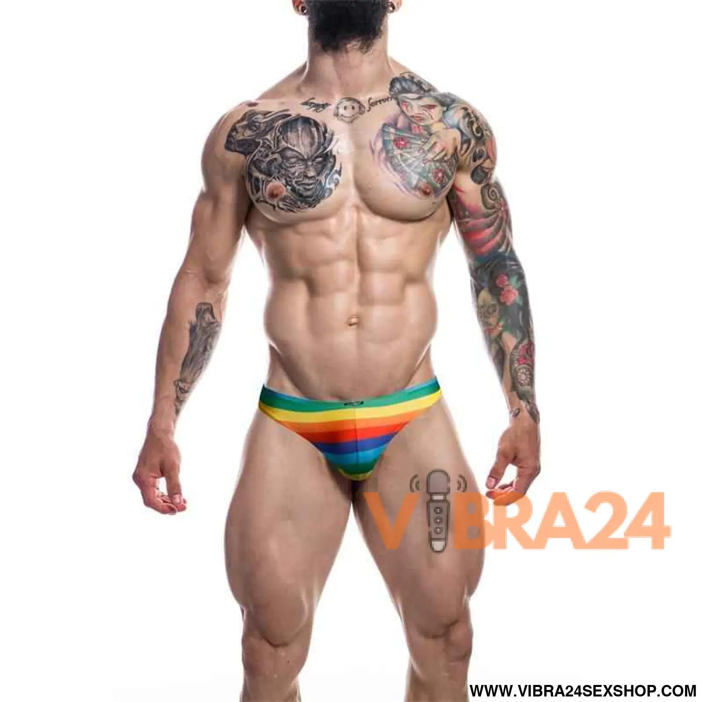 C4M01 Low Rise Bikini Brief Rainbow