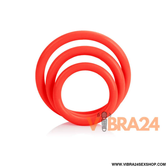 CALEXOTICS - CONJUNTO DE TRI-ANÉIS VERMELHO