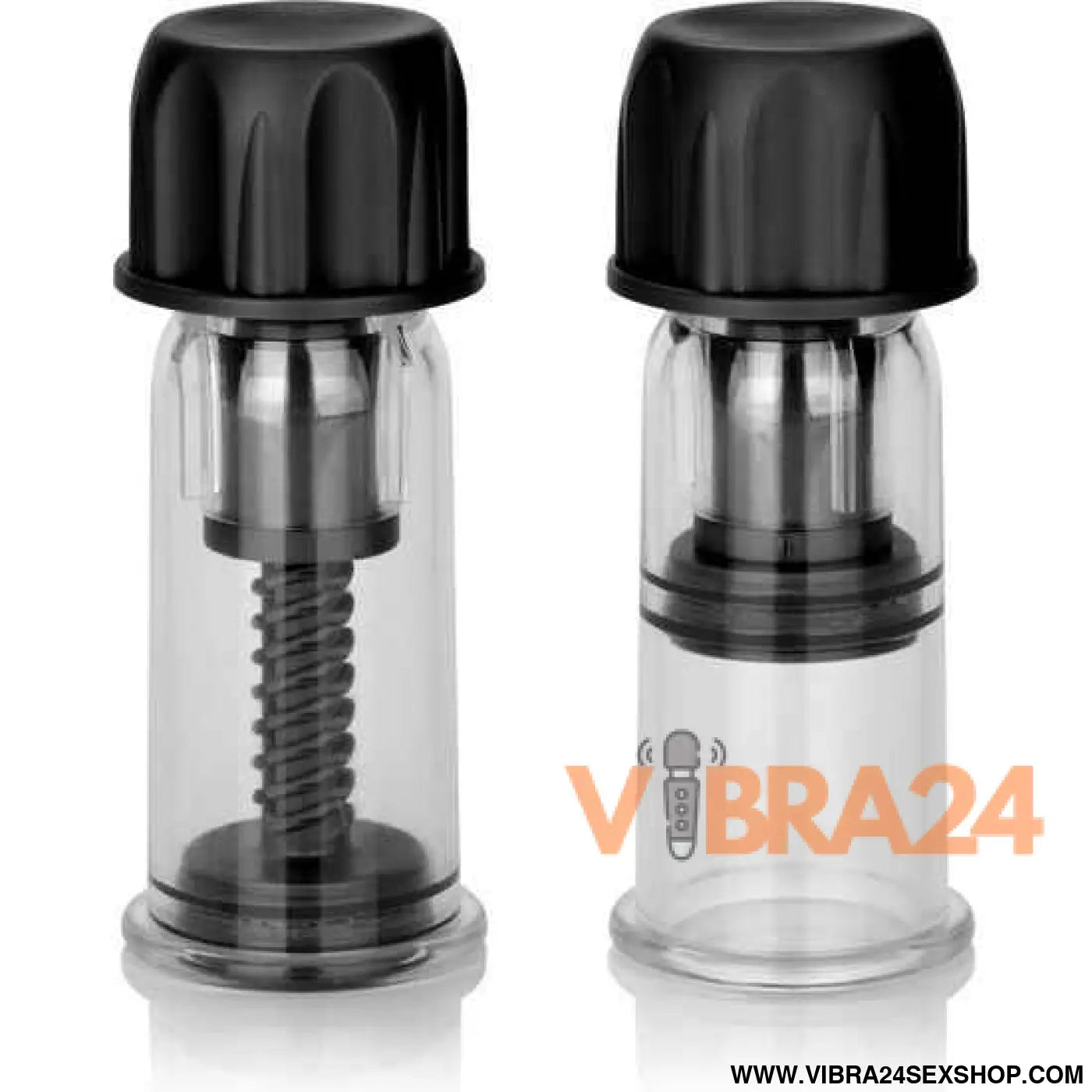 CALEXOTICS - VENTOSA DE SUCÇÃO MAMILOS VACCUM TWIST PRETA