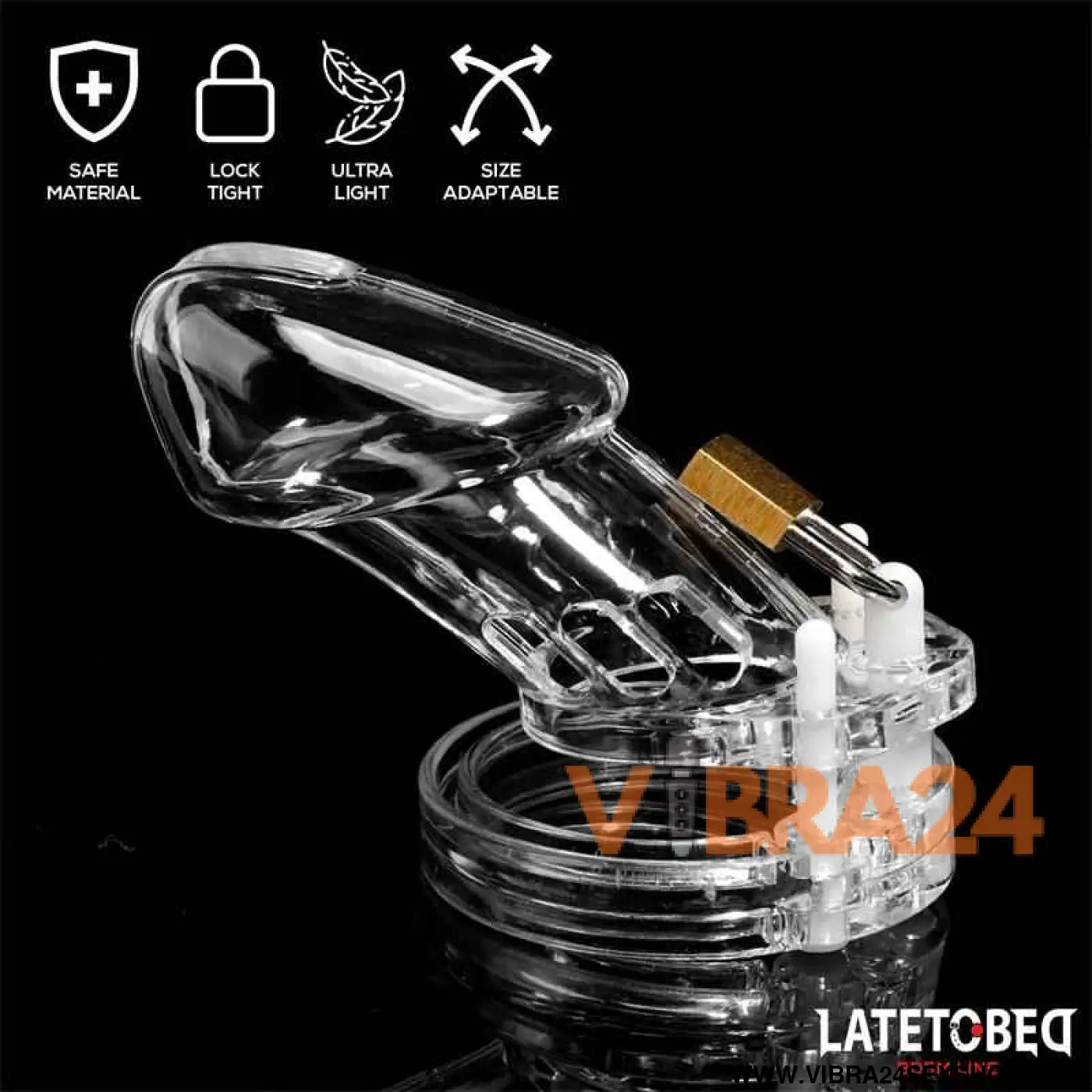 Chastity Penis Cage Long Clear