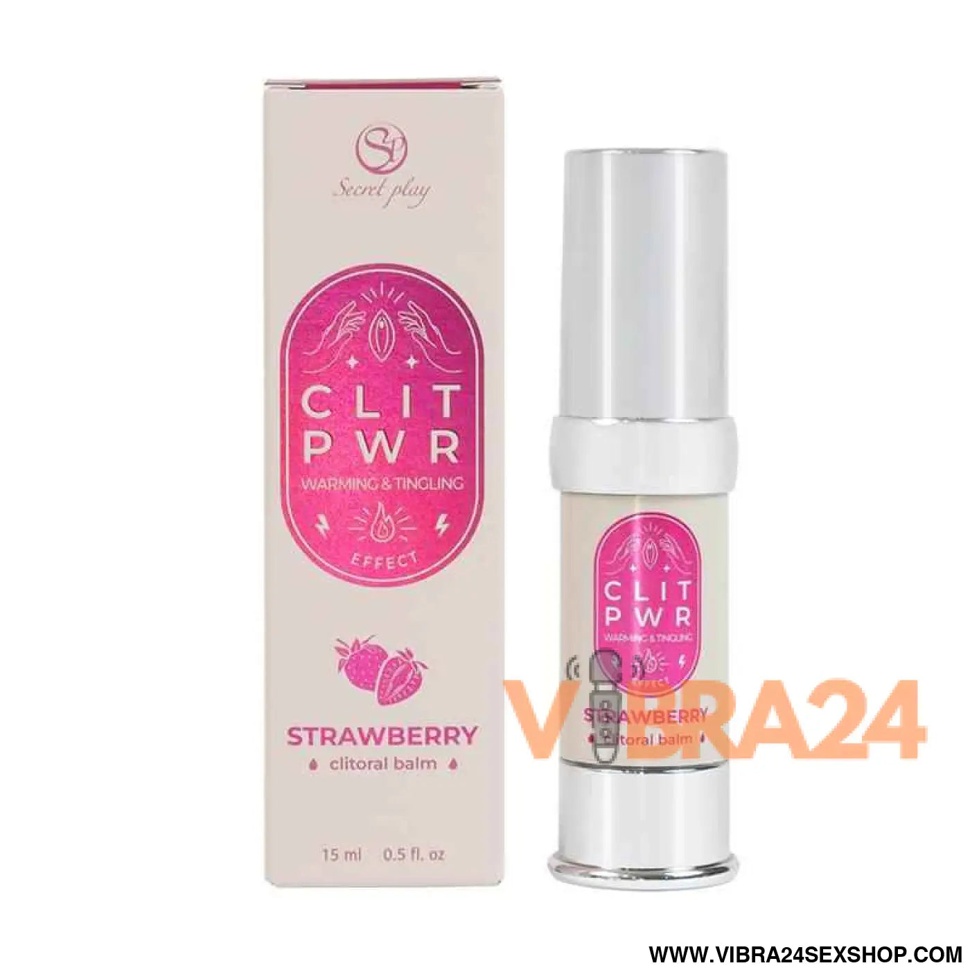 Clit Pwr Clítoris stimulating balm Strawberry 15 ml