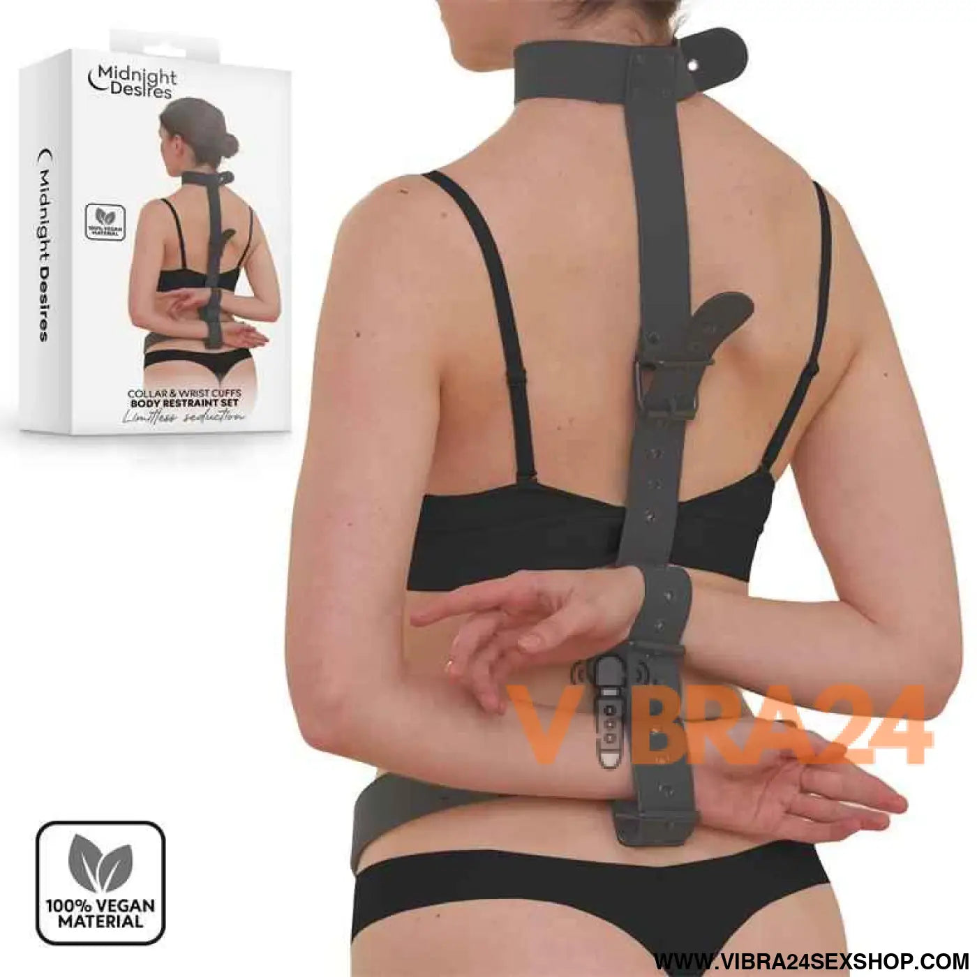 Collar and Wrist Cuffs Body Restraint Set