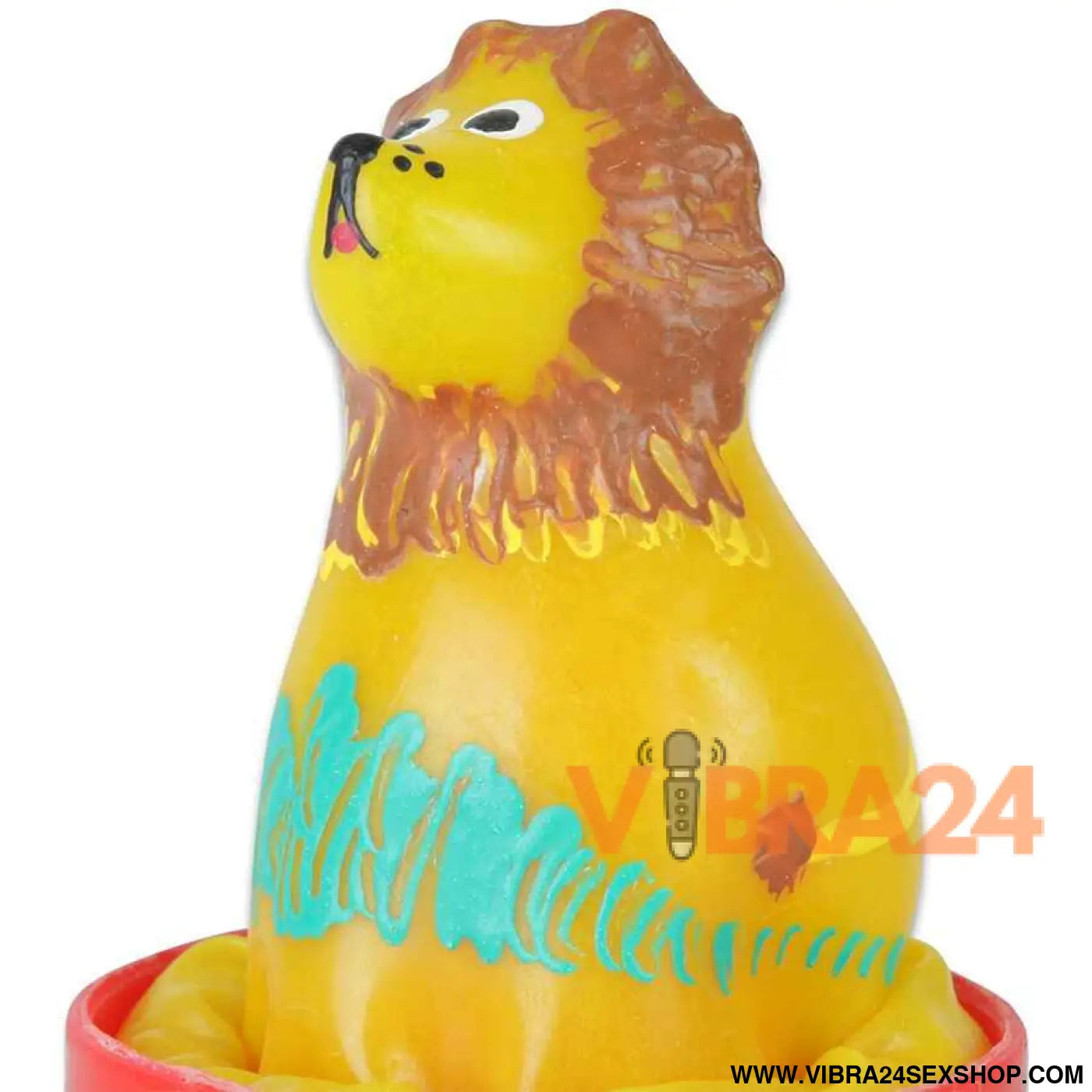 CONDOMERIE - PRESERVATIVOS NOVIDADES PINTADOS À MÃO LEÃO SENTADO