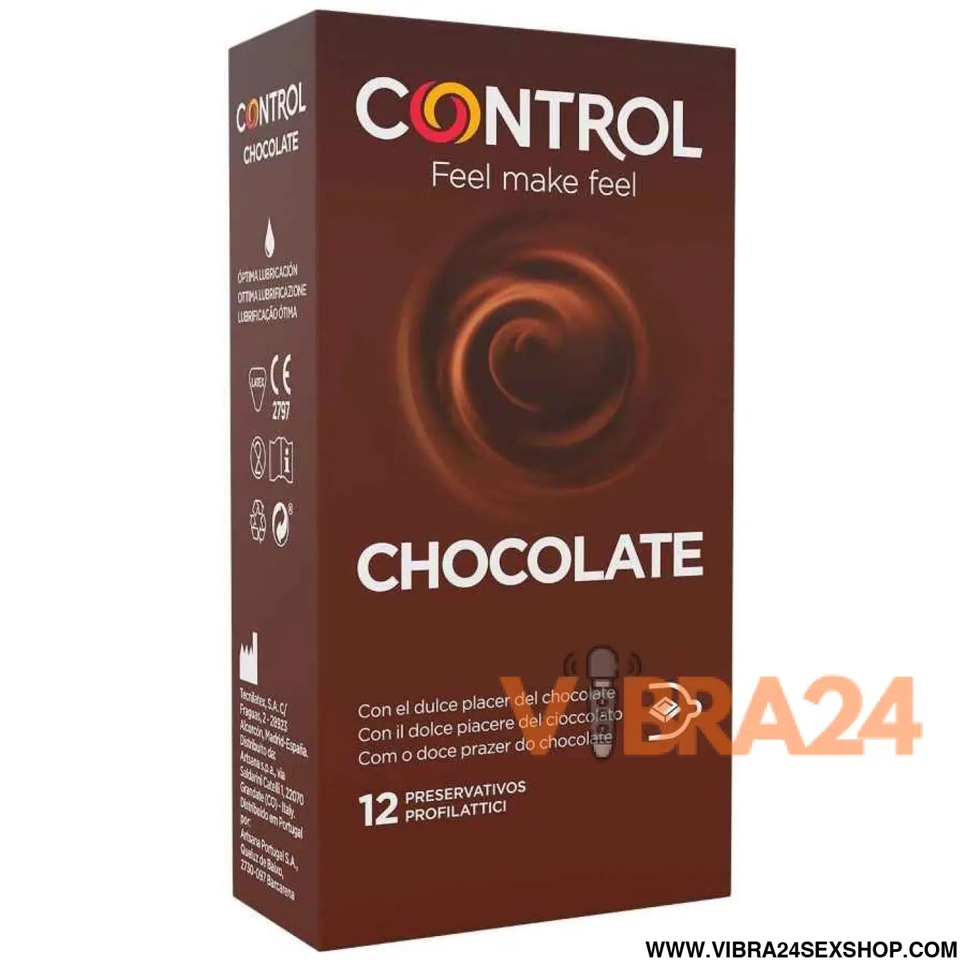 CONTROL - ADAPTA CHOCOLATE CONDOMS 12 UNITS