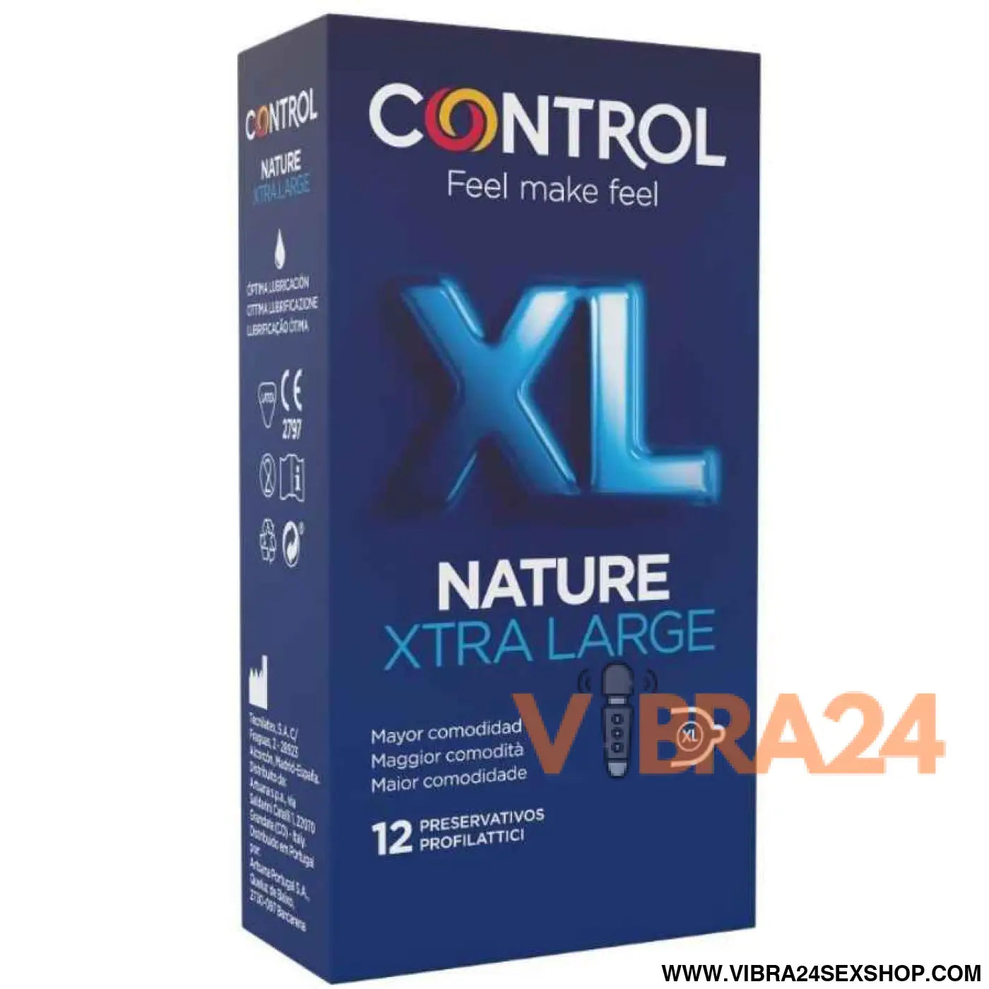 CONTROL - ADAPTA NATURE XL CONDOMS 12 UNITS