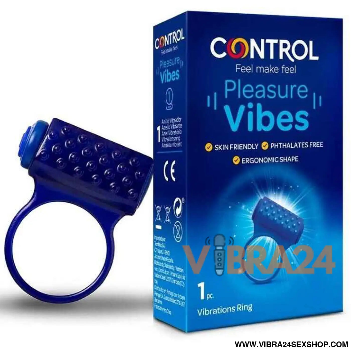 CONTROL - Anel Vibratório Pleasure Vibes para Estimulação Máxima