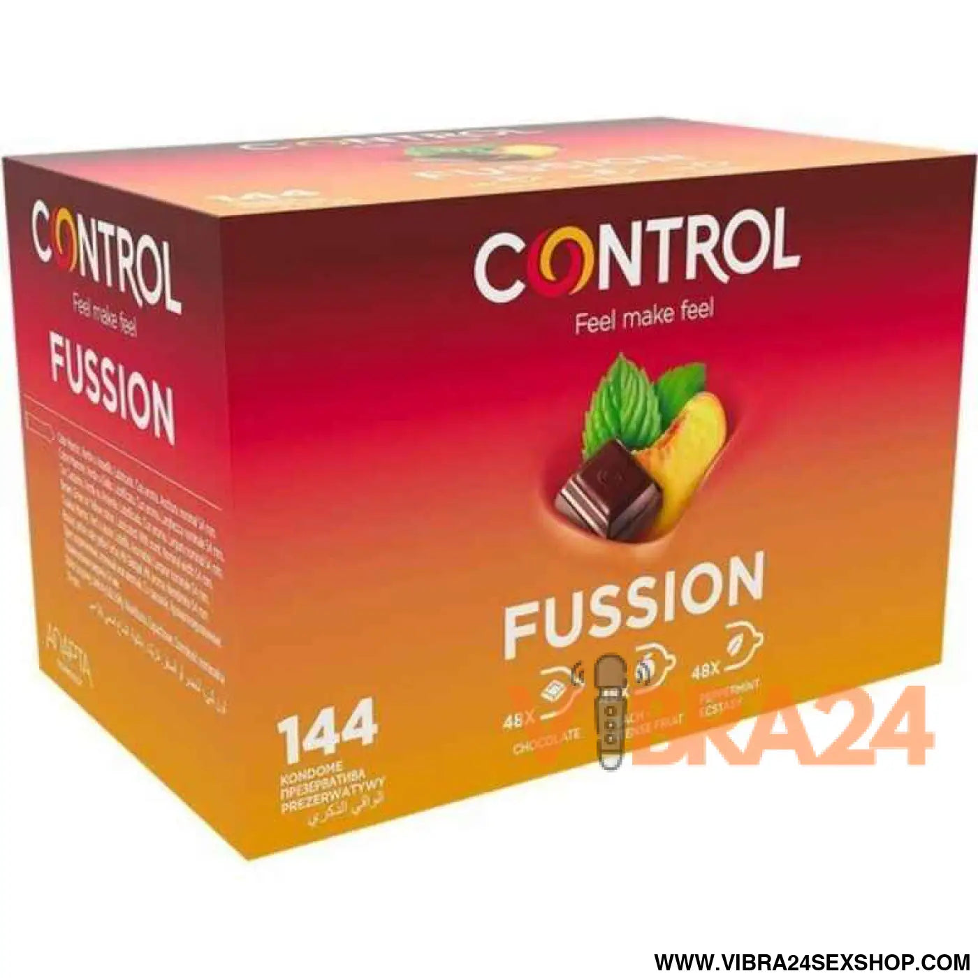 CONTROL - PRESERVATIVOS ADAPTA FUSSION 144 UNIDADES