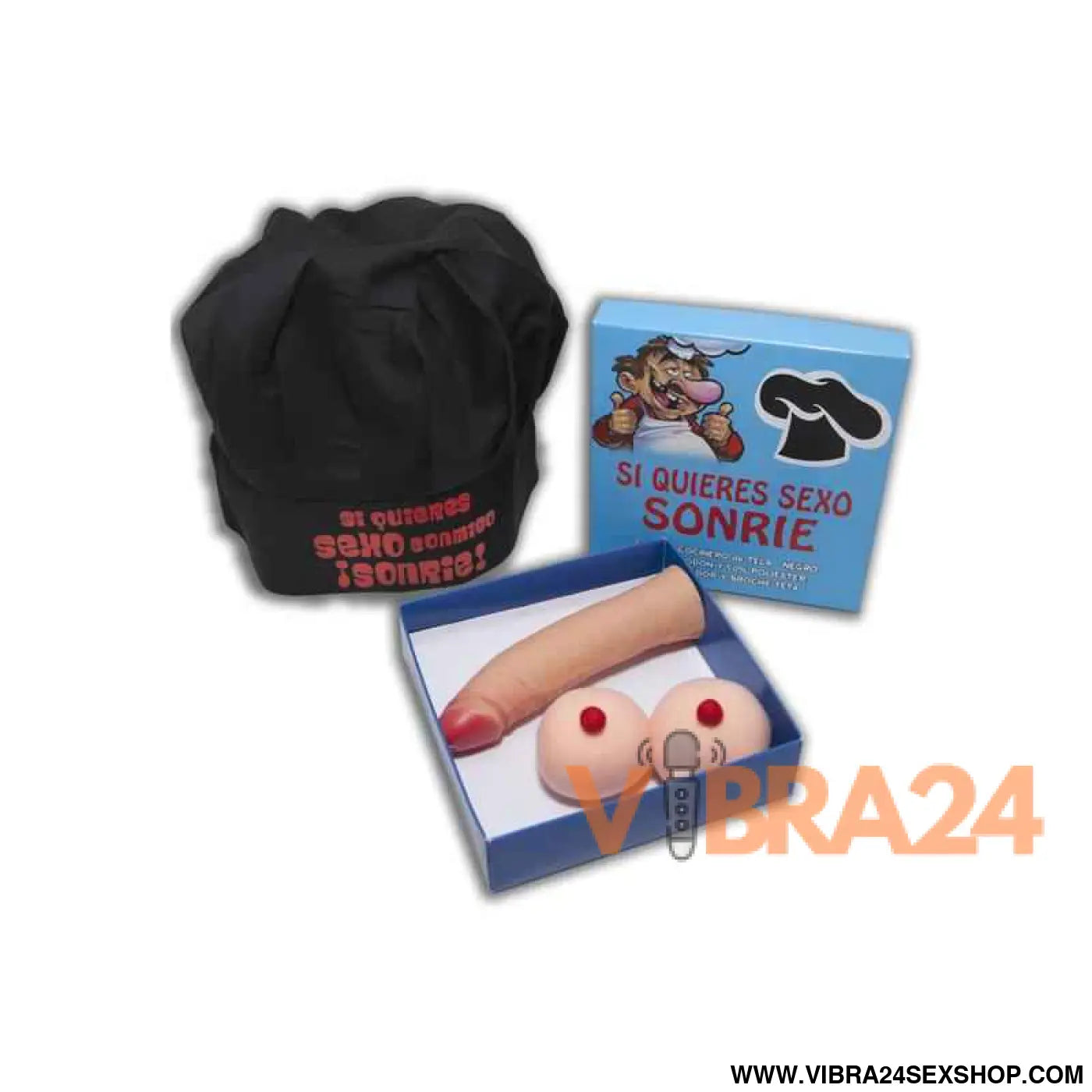 Cook Hat Box Set Tit Brooch and Stimulator