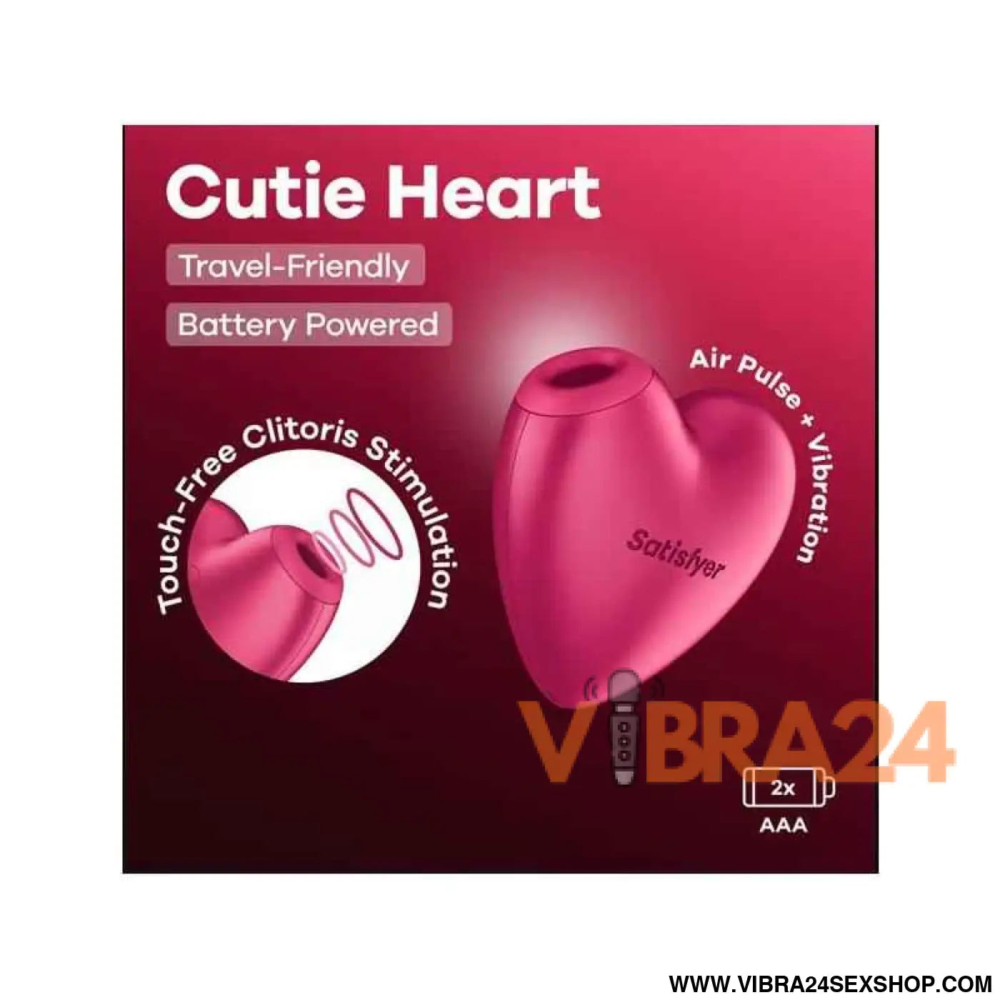 Cutie Heart Clitoris Sucker Battery Series