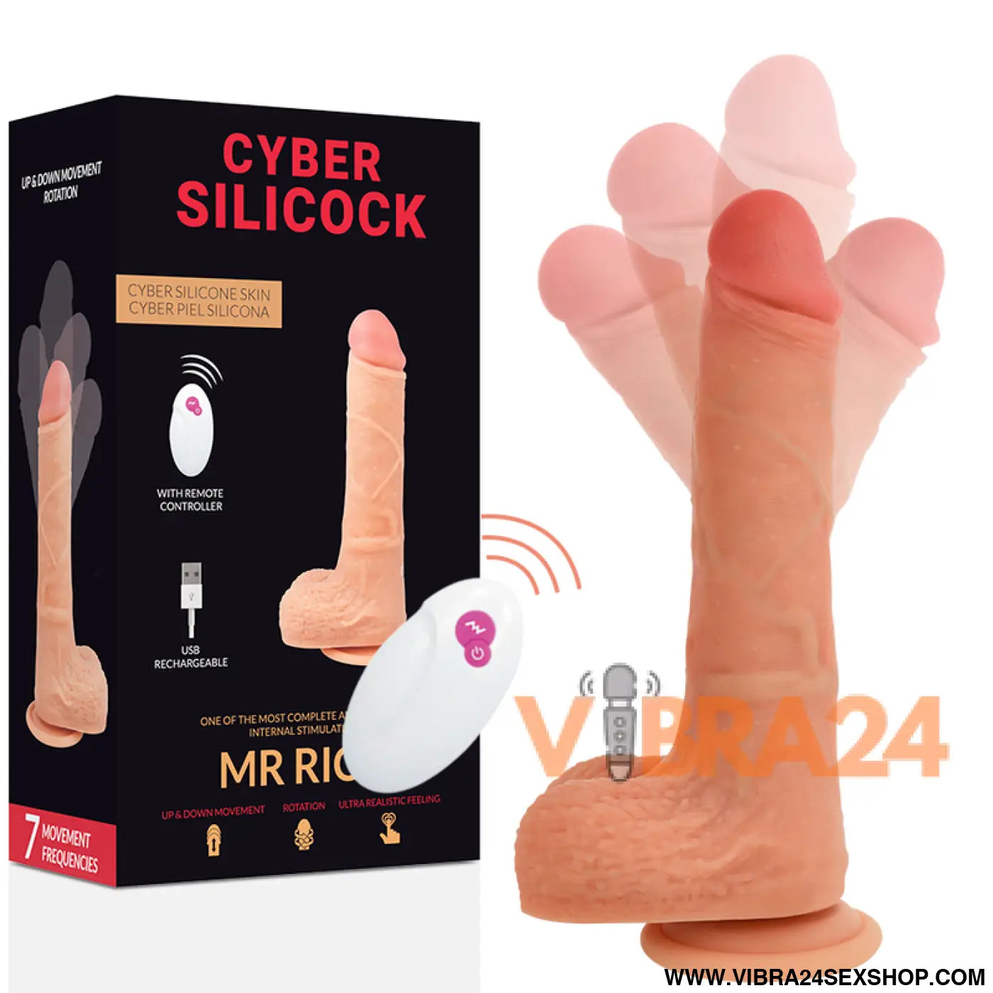 CYBER SILICOCK - CONTROLE REMOTO REALÍSTICO MR RICK 20.9 CM -O- 4