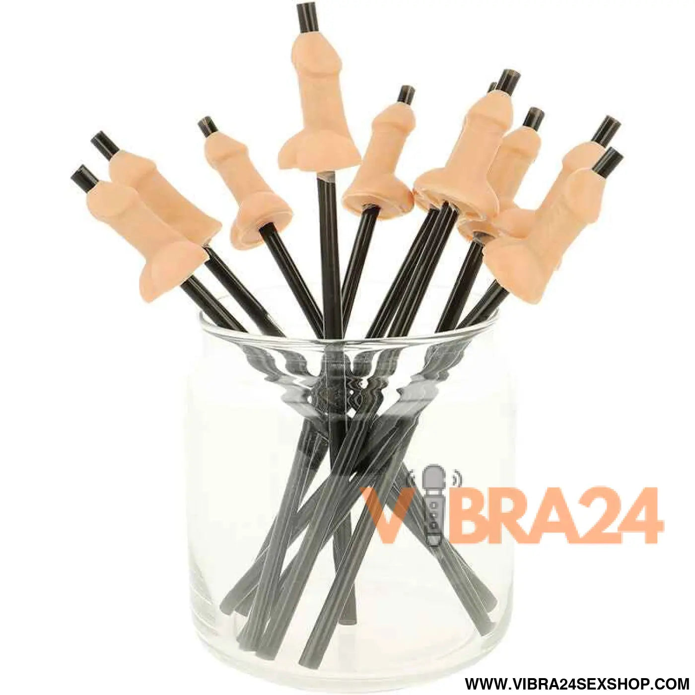 DIABLO PICANTE - BOLSA COM 10 CANUDOS NATURAIS PARA PÊNIS