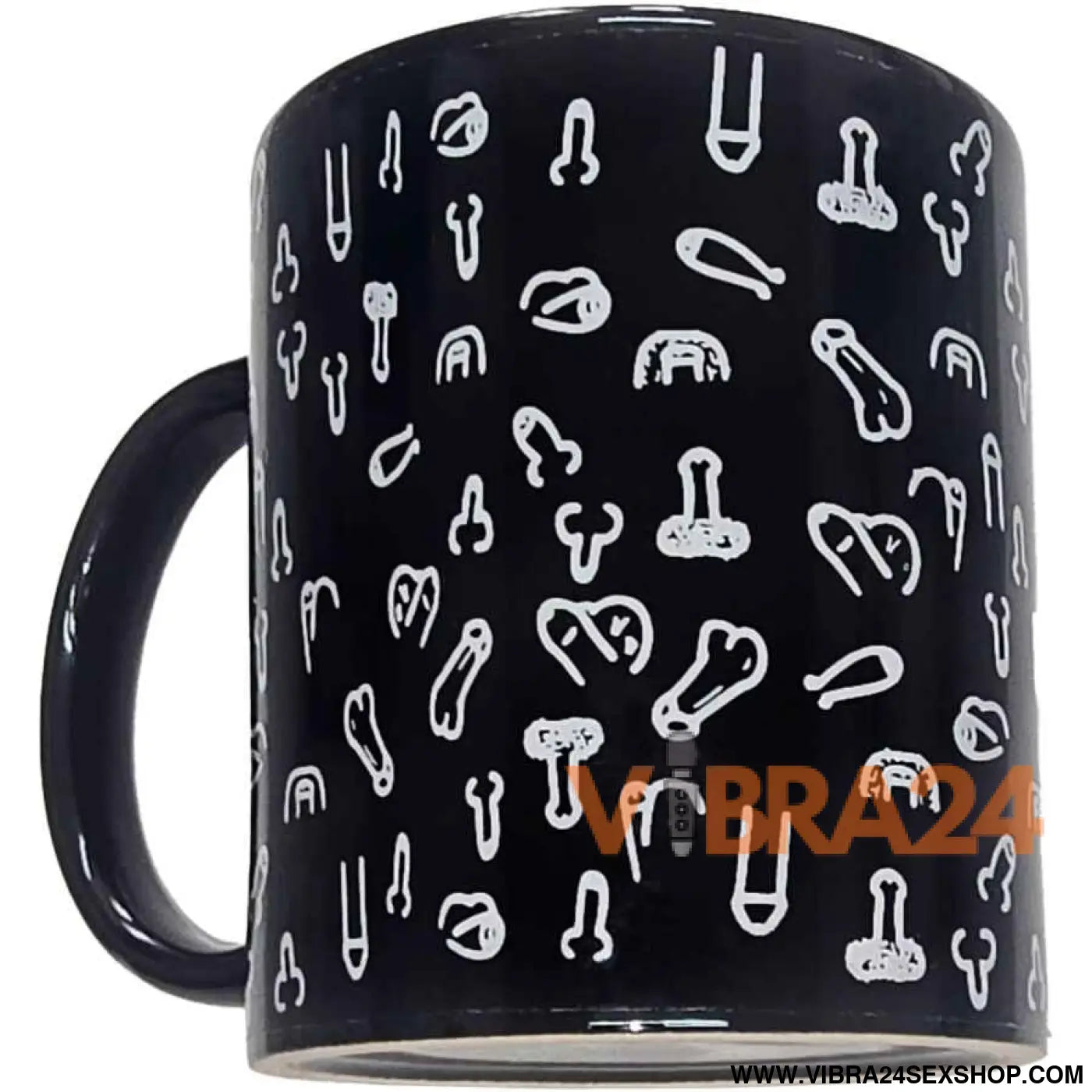 DIABLO PICANTE - CANECA PÊNIS PRETA 370 ML