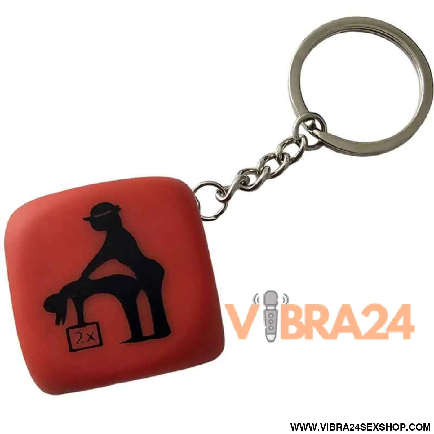 DIABLO PICANTE - CHAVEIRO DADO VERMELHO COM POSES
