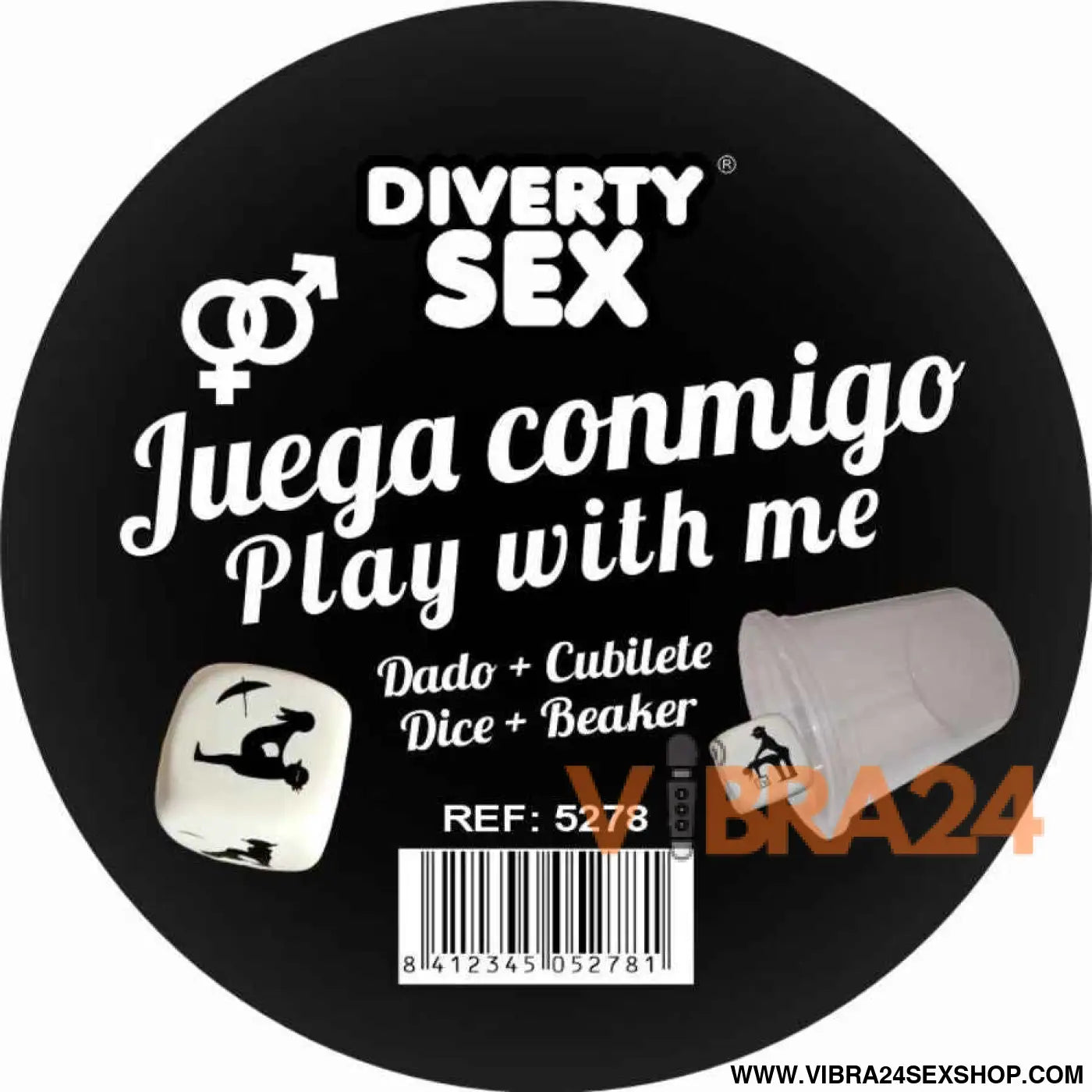 DIABLO PICANTE - DADO DURO BRANCO COM POSIÇÕES E CUBO