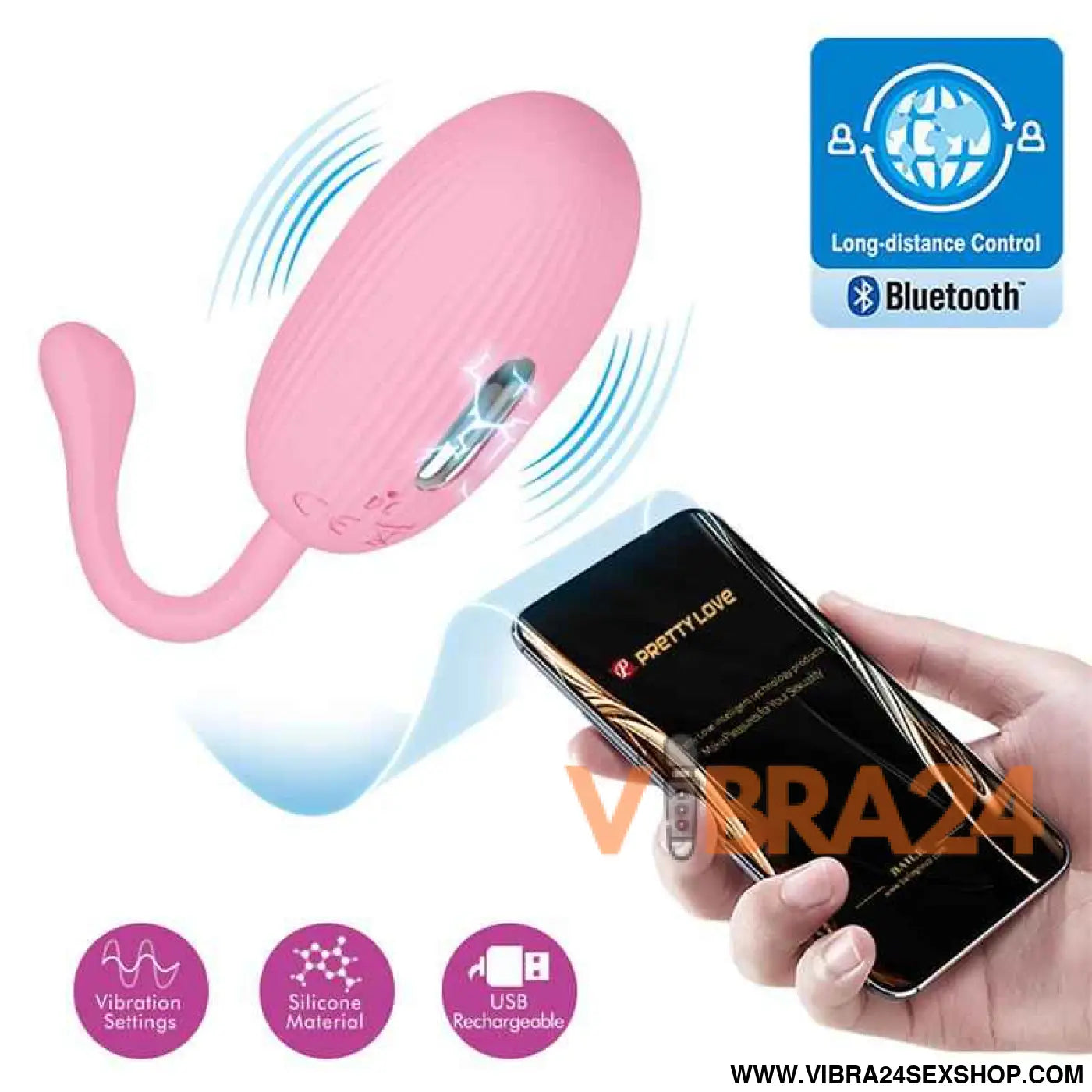 Doreen Vibrating Egg with Electro Shock and APP
