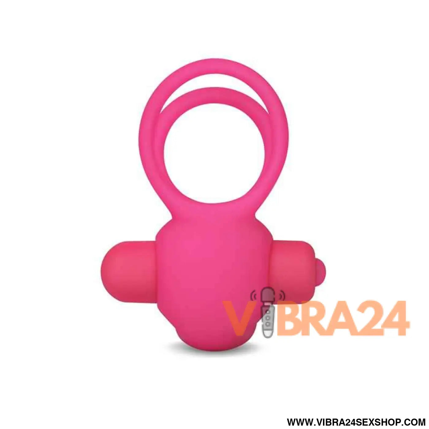 Double Vibrating Cockring Power Clit Duo Pink