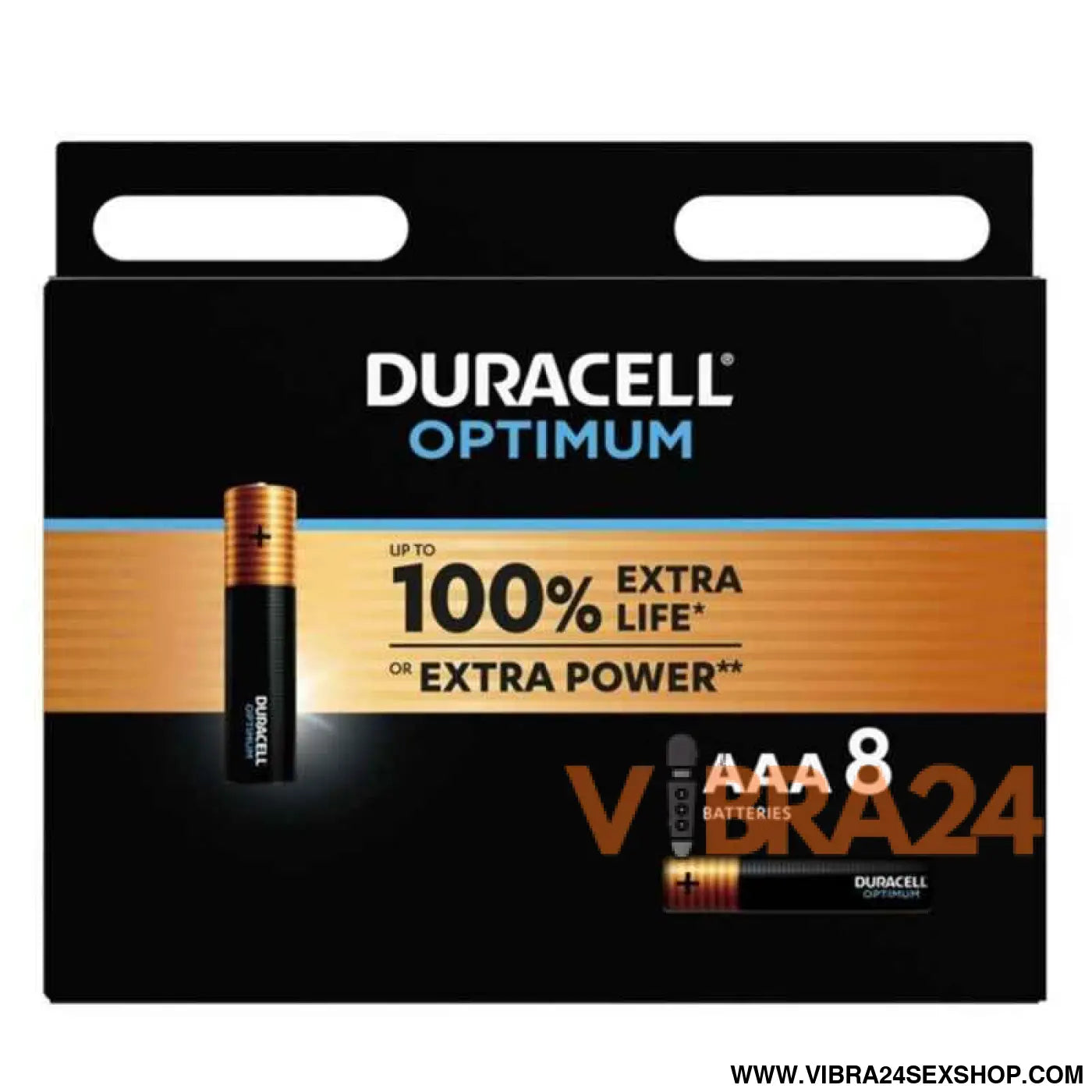 DURACELL - BATERIA ALCALINA OPTIMUM AAA LR03 8 UNIDADE