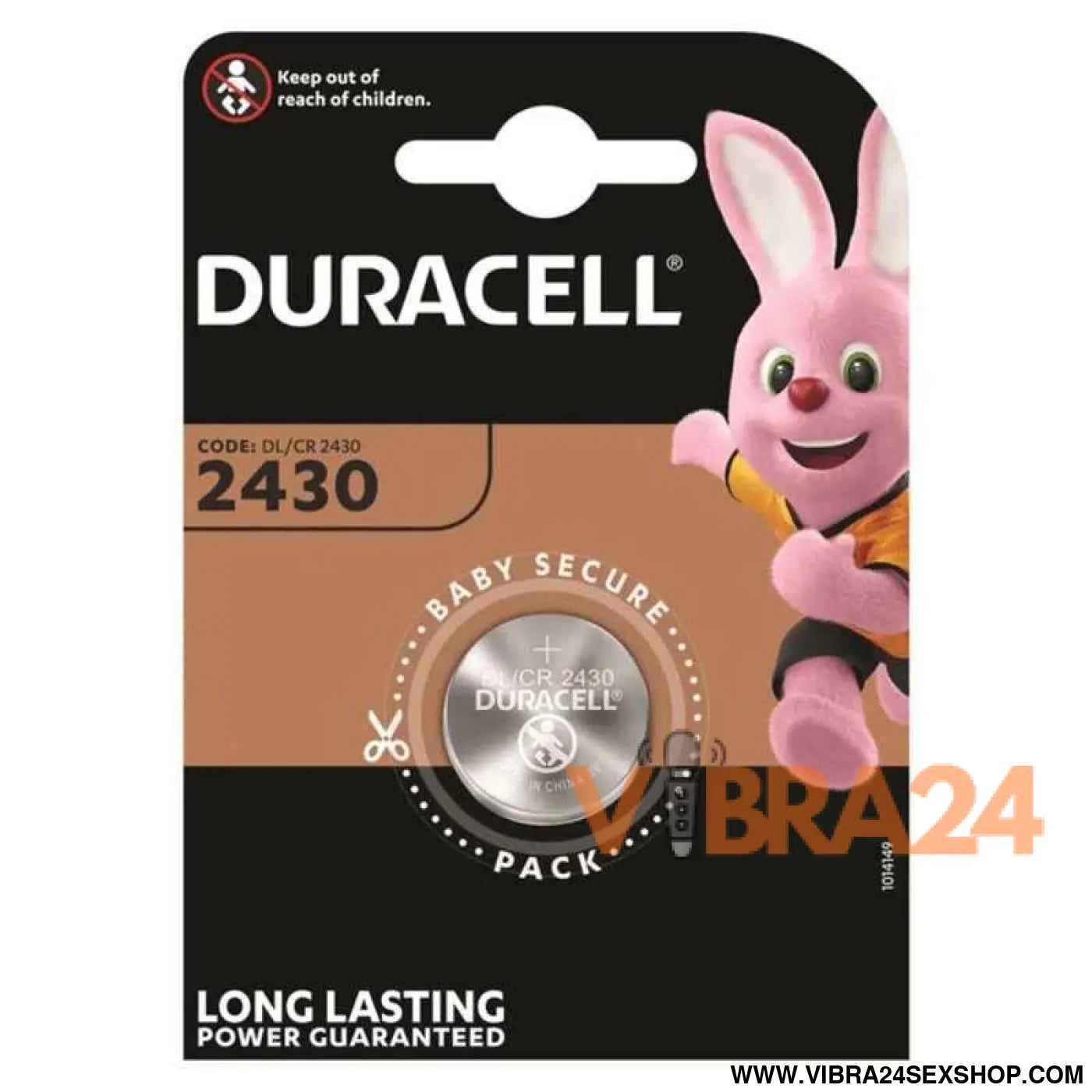 DURACELL - BATERIA BOTO LITIO CR2430 3V 1 UNIDADE