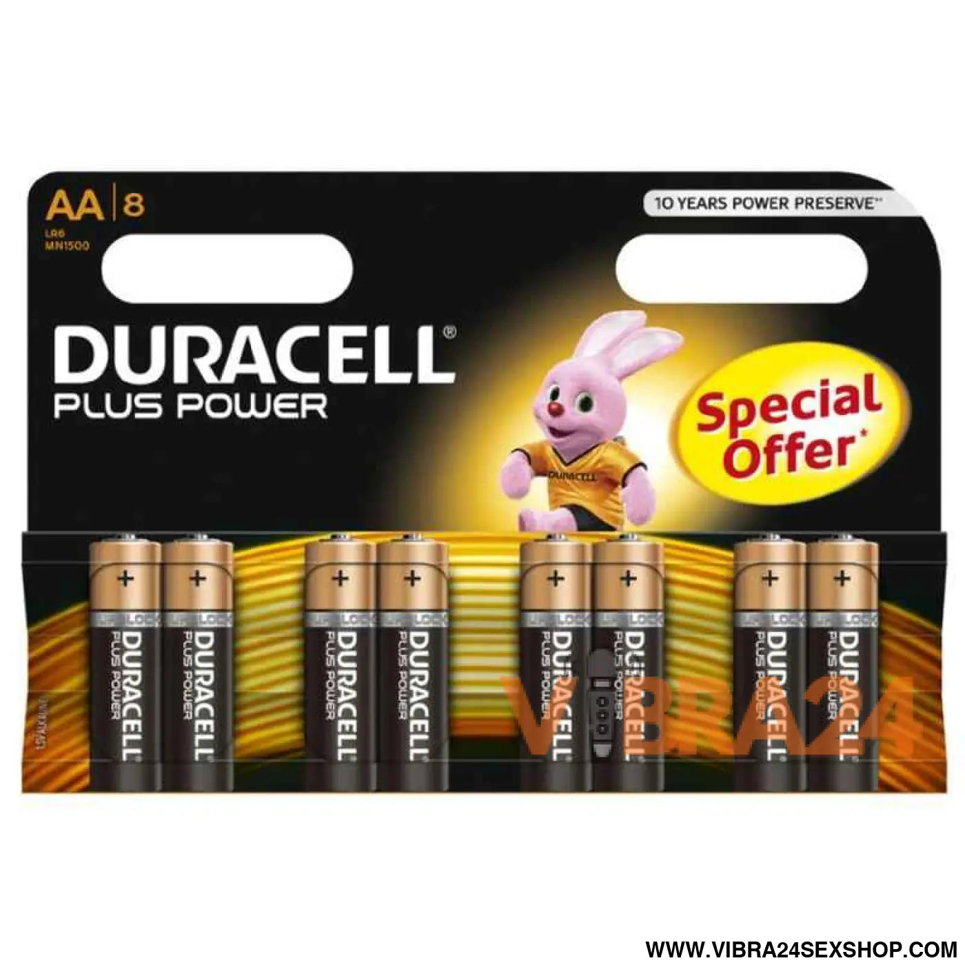 DURACELL - BATERIA PLUS POWER AA LR6 8UNIDADES