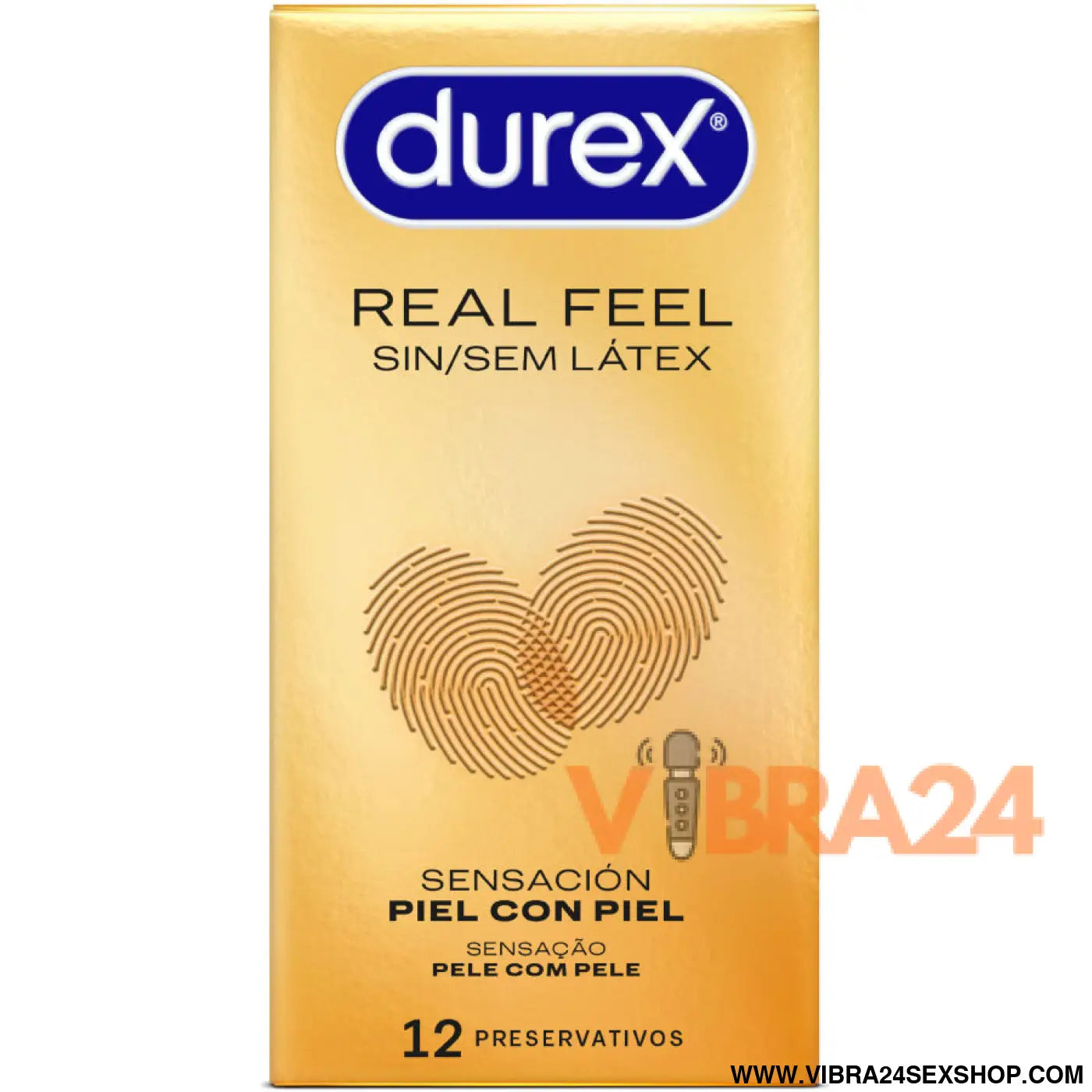DUREX - CAMISINHAS REAL FEEL SEM LÁTEX 12 UNIDADES