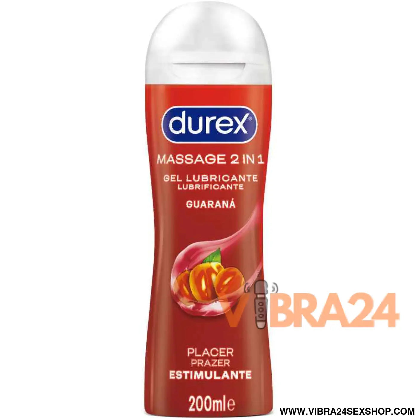 DUREX - GEL LUBRIFICANTE DE MASSAGEM ESTIMULANTE GUARANÁ 200 ML