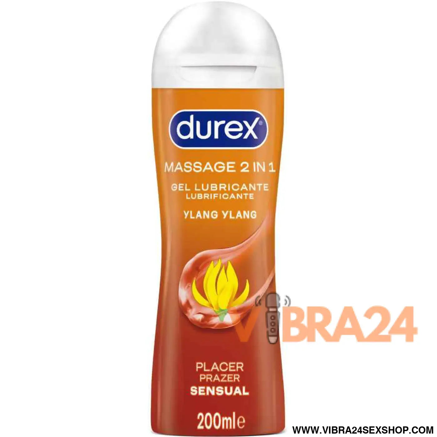 DUREX - GEL LUBRIFICANTE PARA MASSAGEM SENSUAL YLANG 200 ML