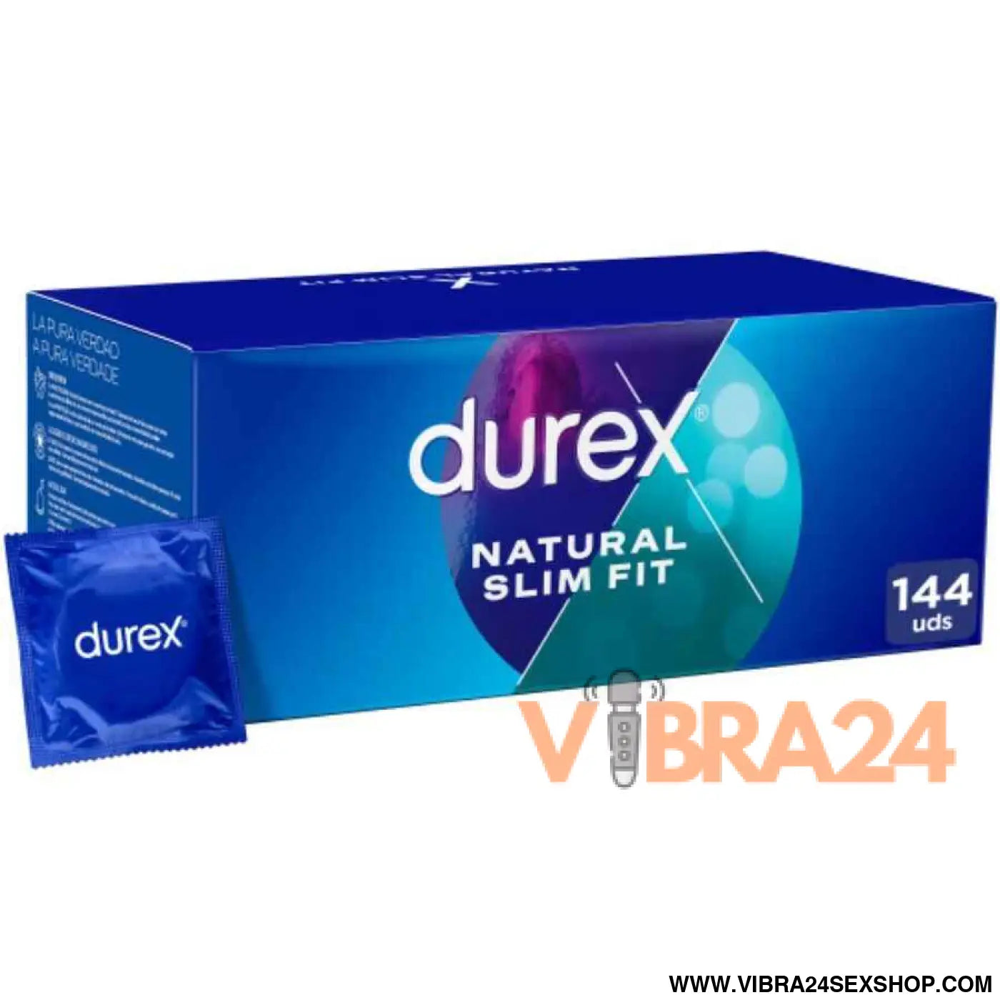 DUREX - NATURAL SLIM FIT BÁSICO 144 UNIDADES