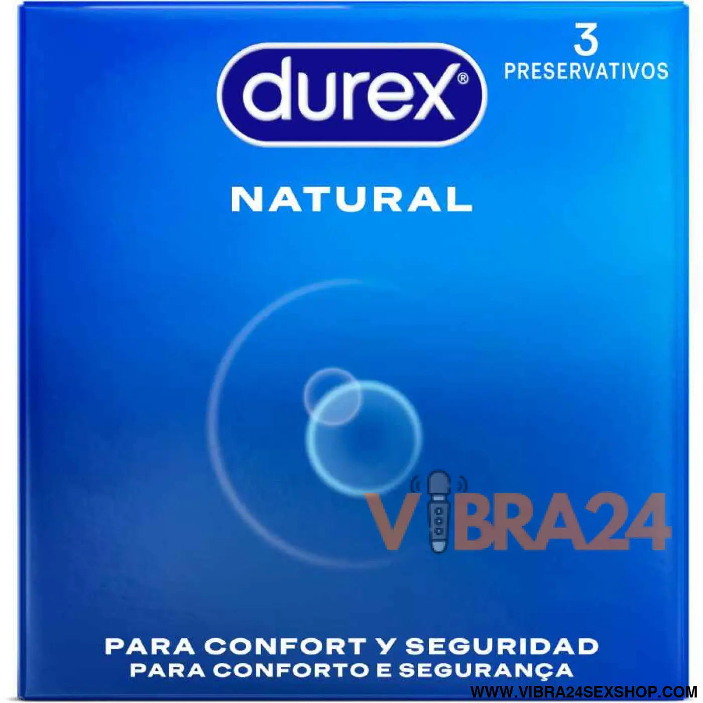 DUREX - PRESERVATIVOS NATURAIS 3 UNIDADES
