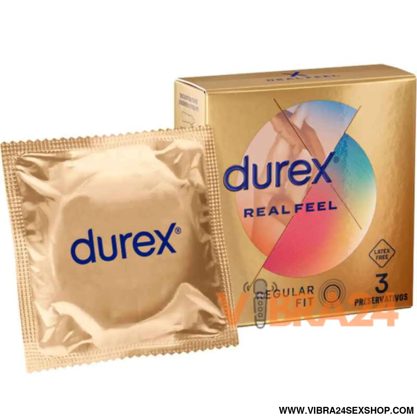 DUREX - PRESERVATIVOS REAL FEEL 3 UNIDADES