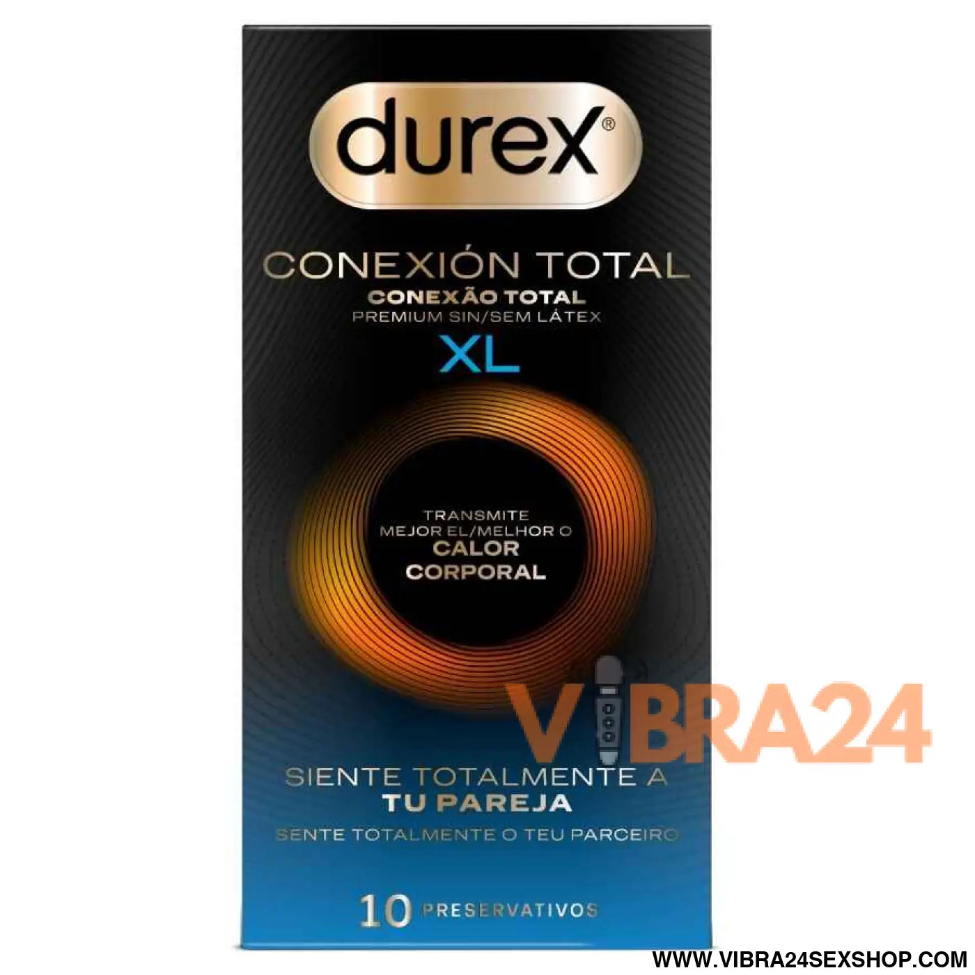 DUREX - TOTAL CONNECTION XL ULTRA FINE PLUS SEM LÁTEX 10 UNIDADES