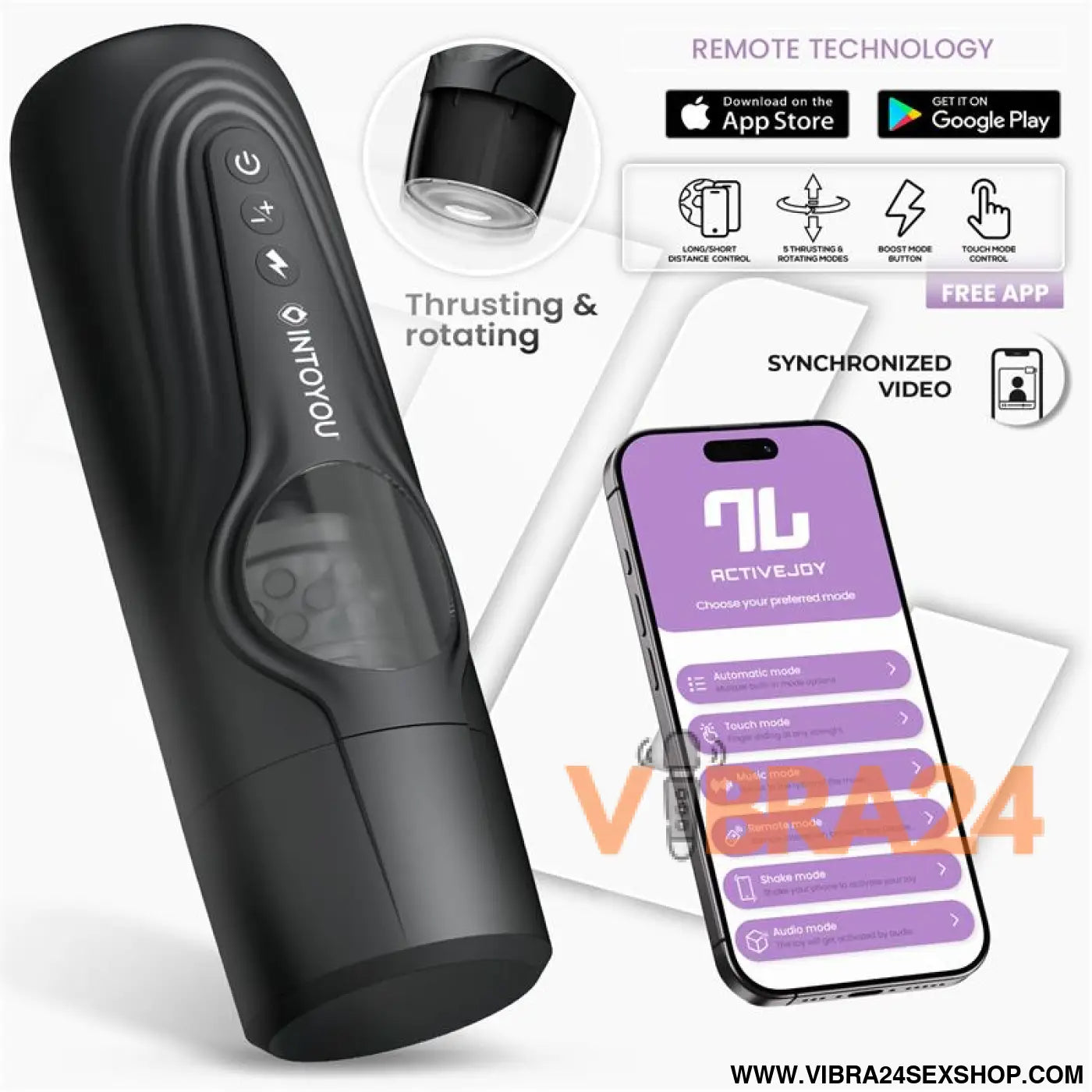 Egor Thrusting and Rotating Male Masturbator with App