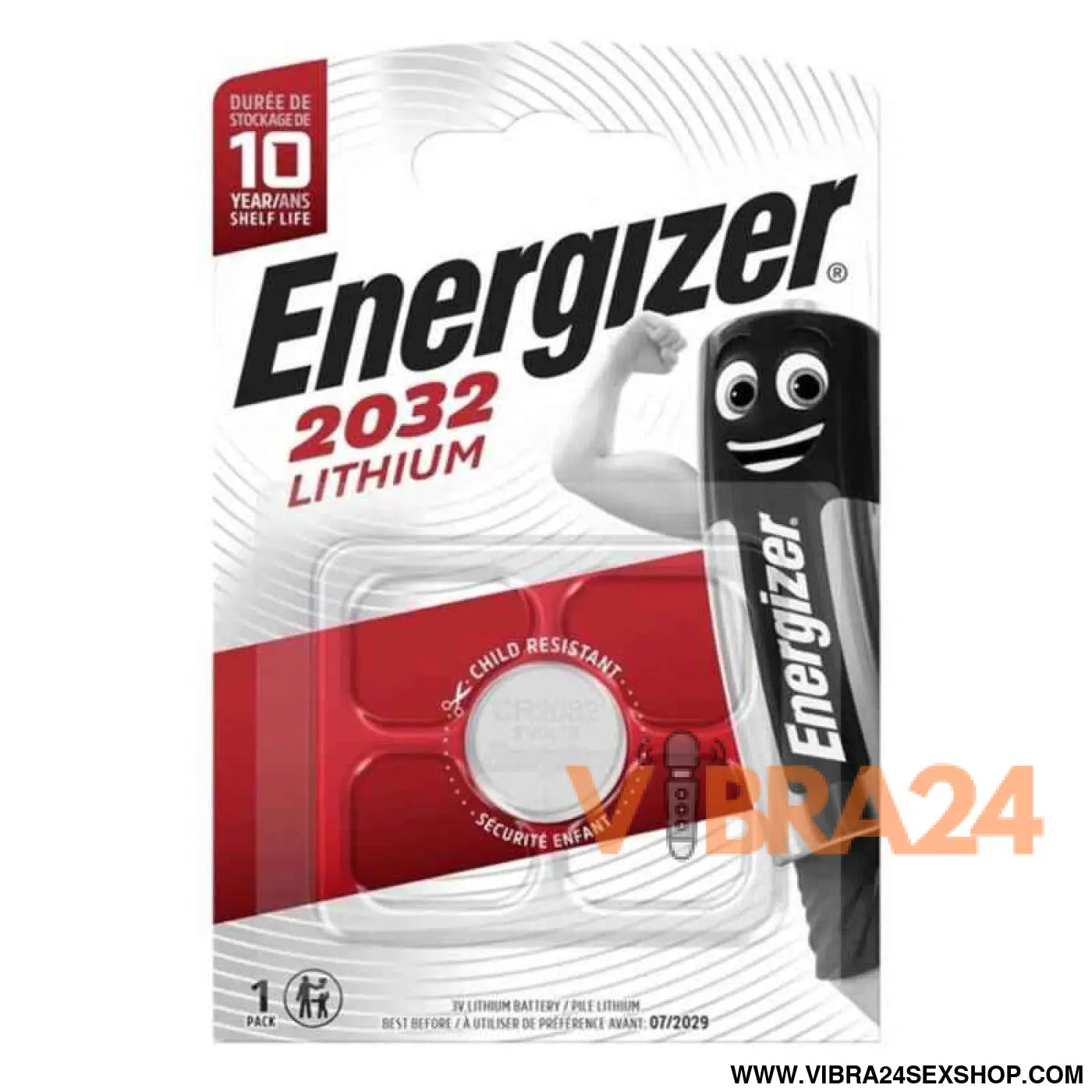 ENERGIZER - BATERIA BOTO DE LÍTIO CR2032 3V 1 UNIDADE