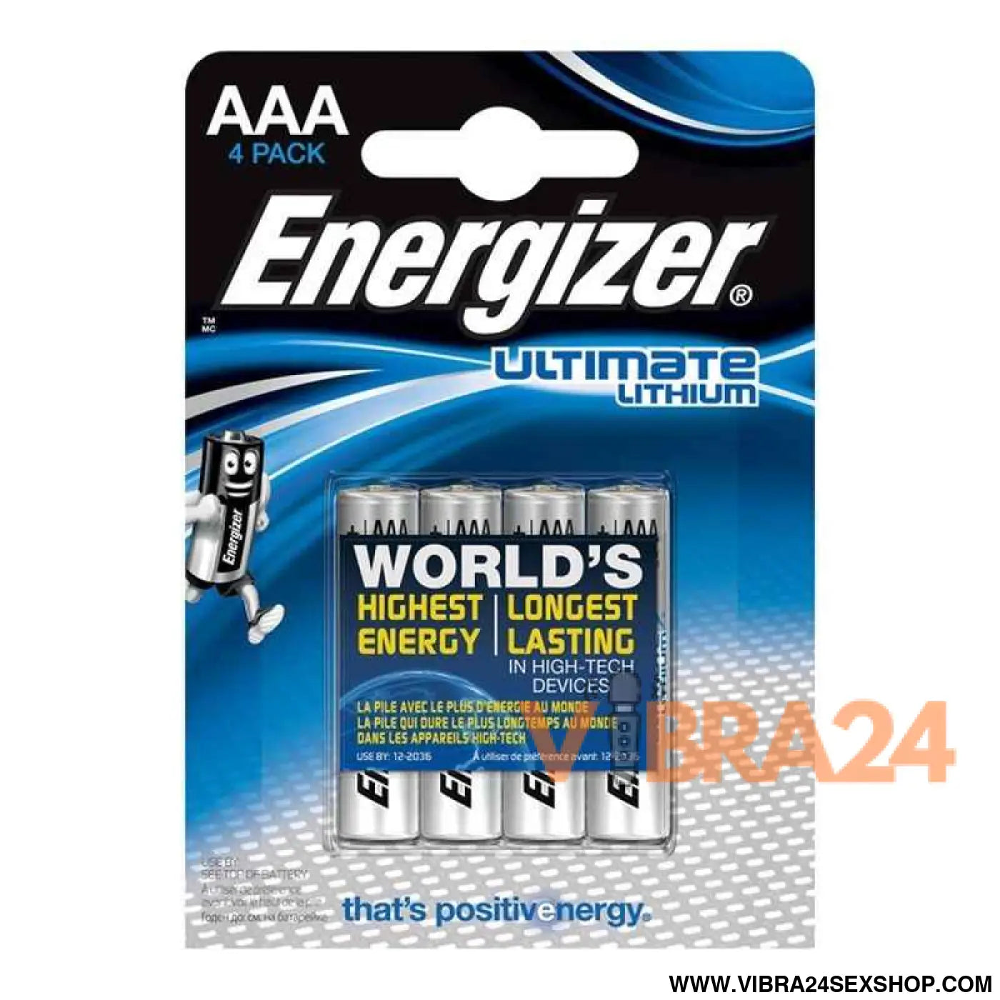 ENERGIZER - ULTIMATE LÍTIO AAA L92 LR03 1,5V *4