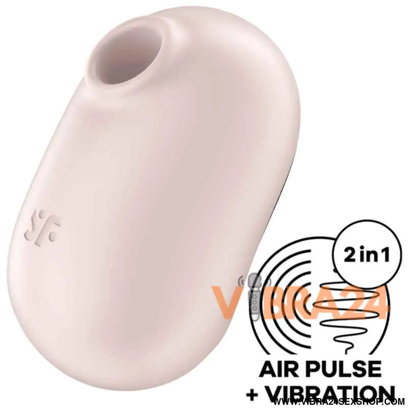 SATISFYER - PRO TO GO 2 ESTIMULADOR E VIBRADOR DE PULSO DE AR DUPLO BEGE - VIBRA24 SEXSHOP